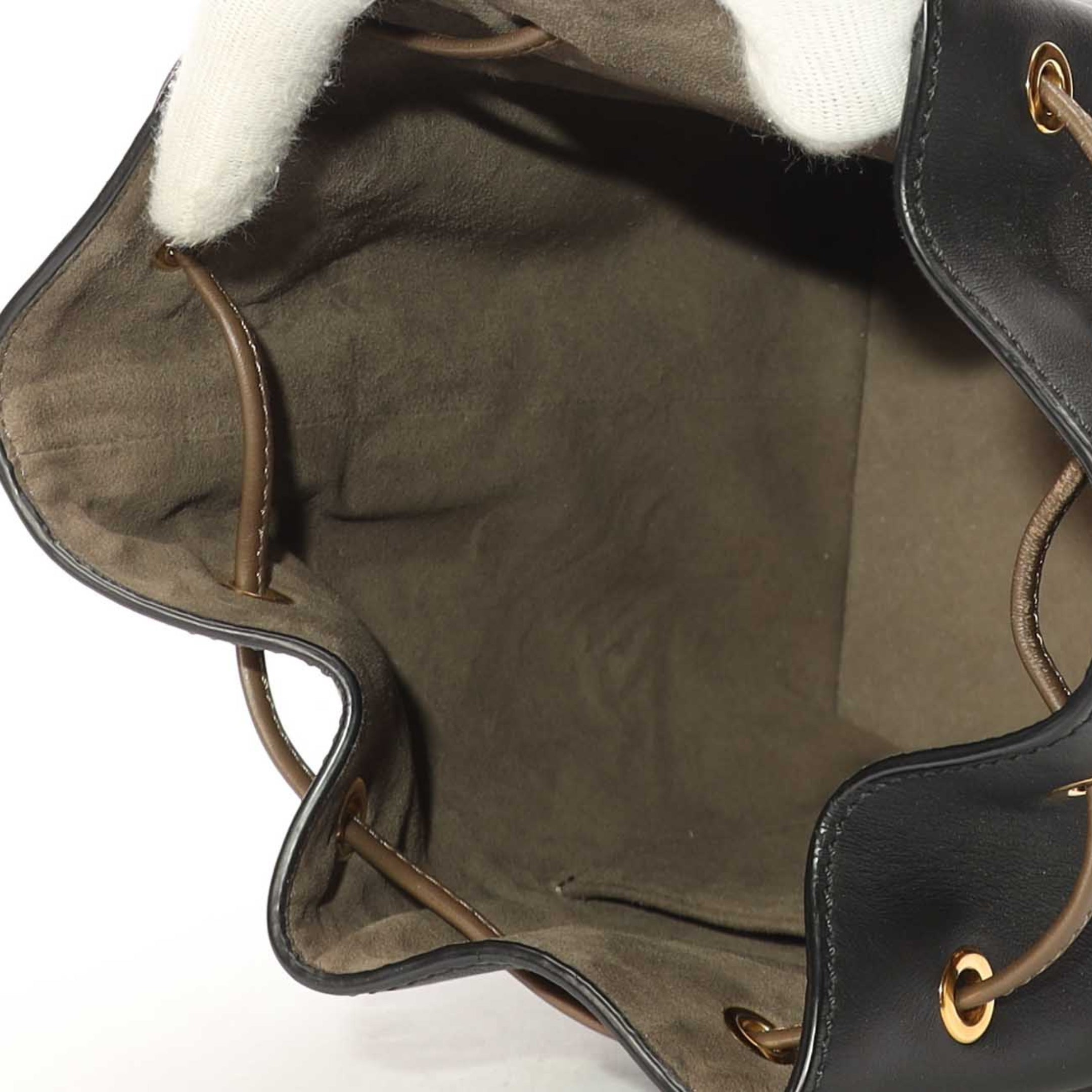 Fendi Mon Tresor Black Bucket Crossbody Bag