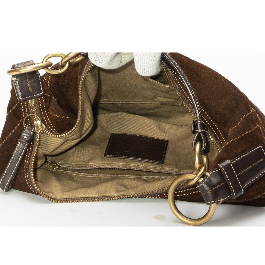 Coach Suede Brown Vintage Hobo bag