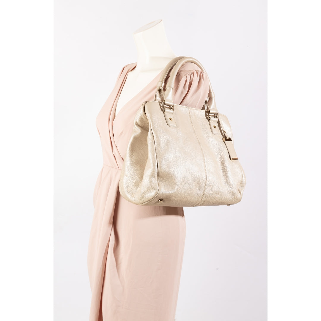 Jimmy Choo Gold Metallic Large Tote