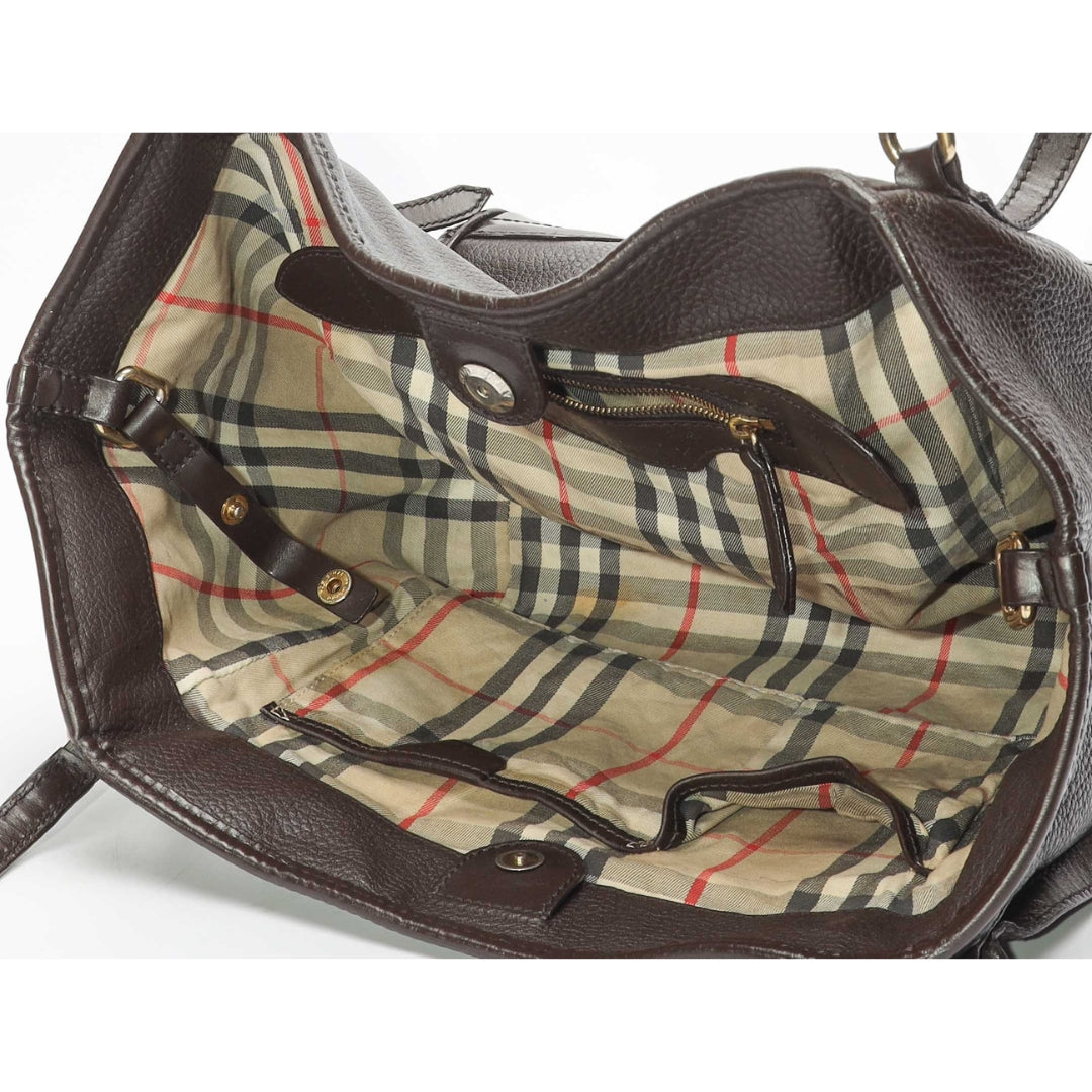 Burberry Dark Brown Canterbury Tote