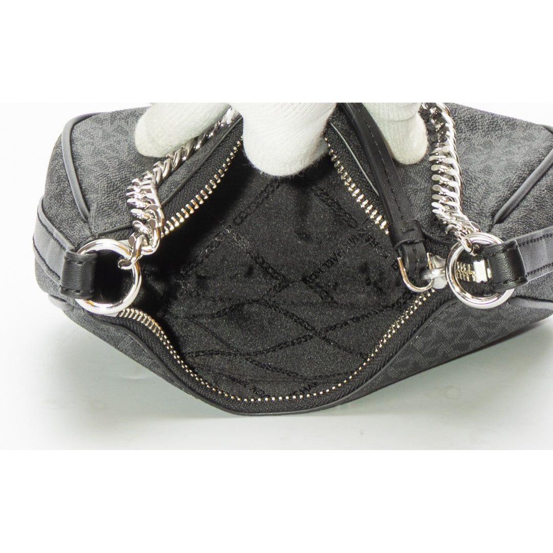 Michael Kors Black Jet Set Charm Small Logo Pochette