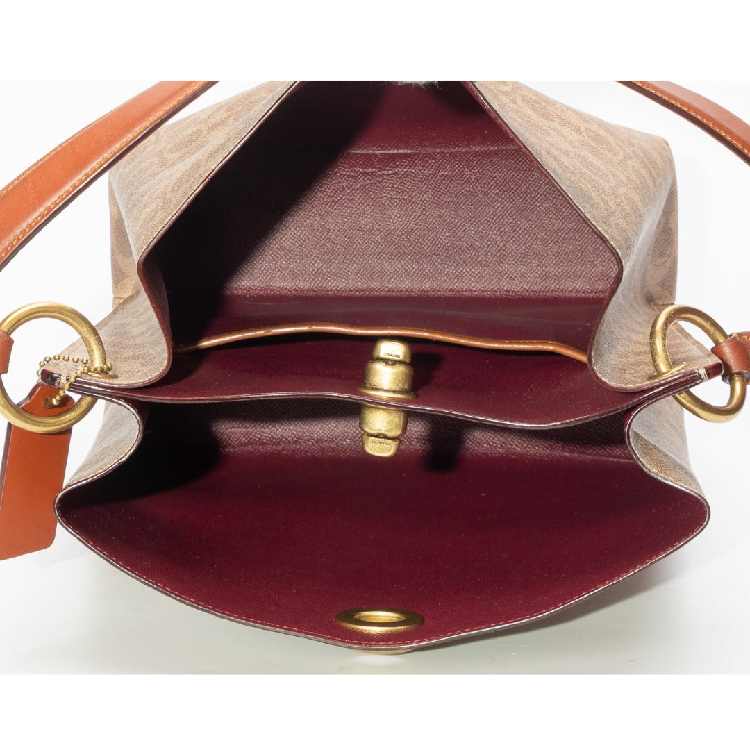 Coach Willow Bucket Bag In Signature Canvas