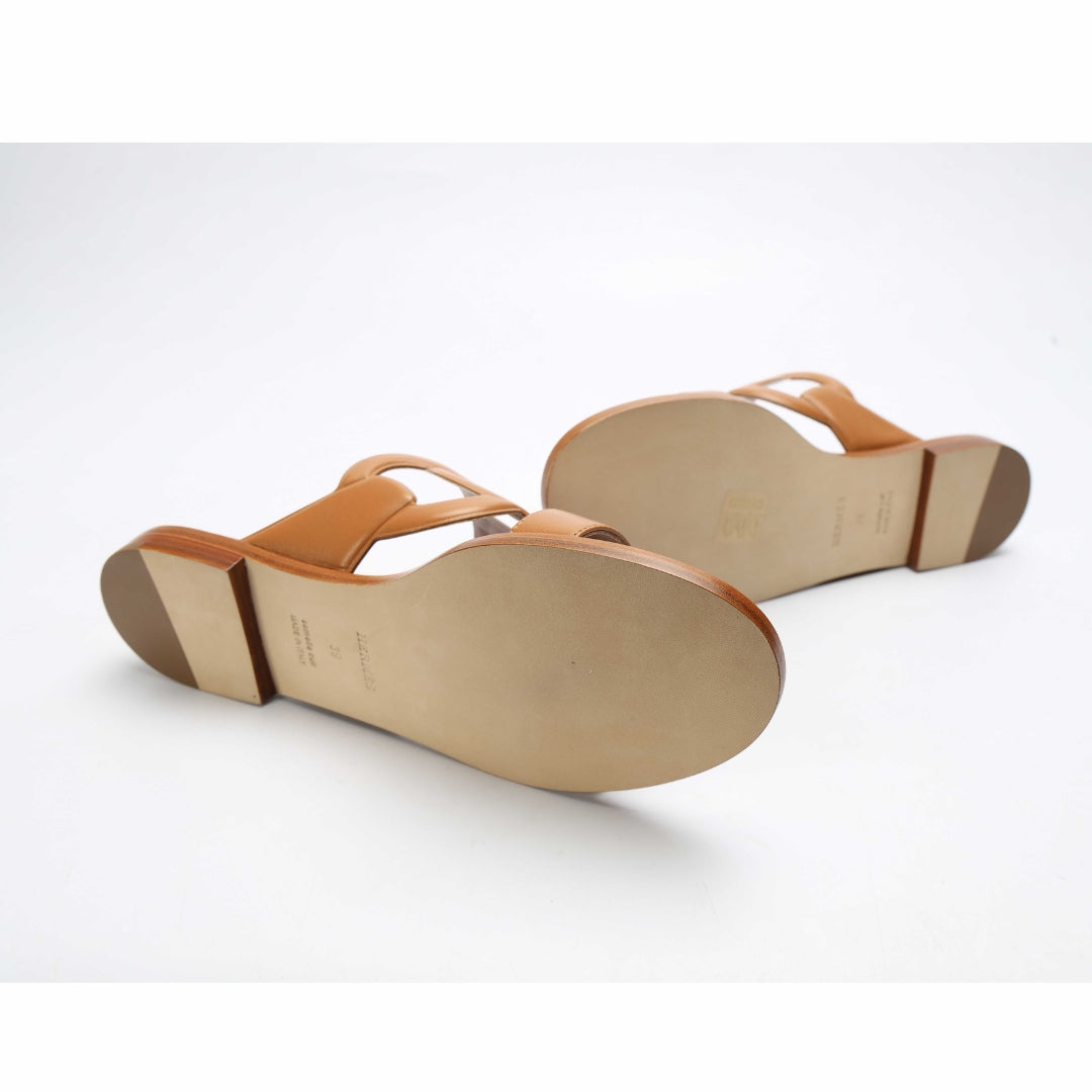 Hermes Tan Lagune Sandal