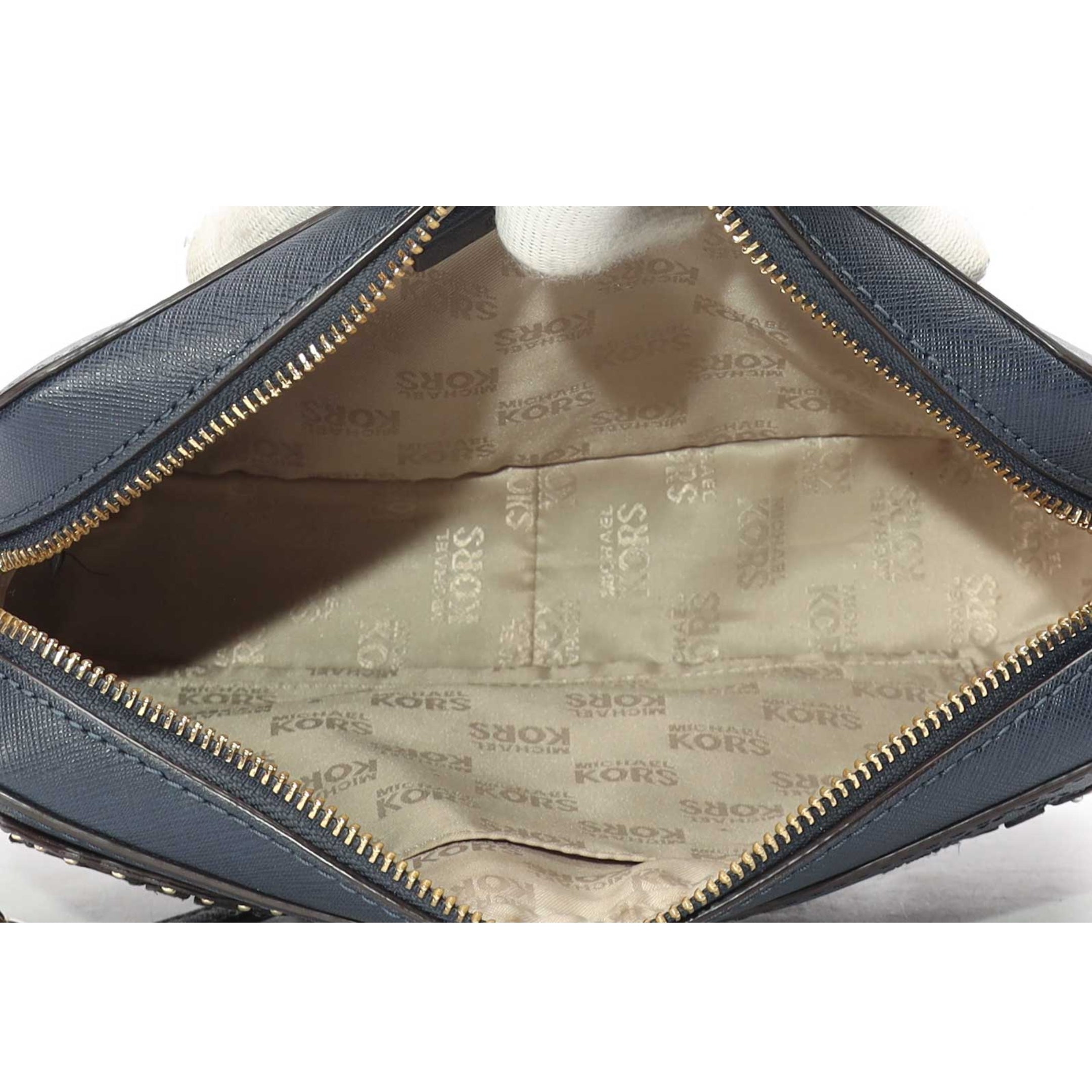 Michael Kors Jet Set Navy Blue Crossbody Bag