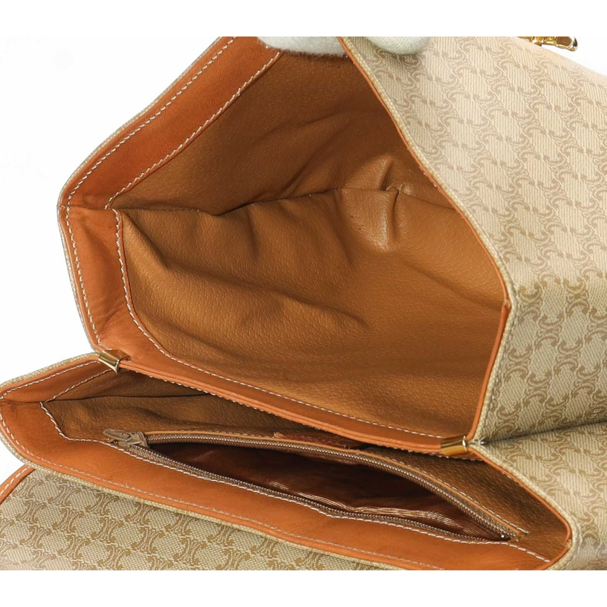 Celine Macadam Flap Top Handle Bag
