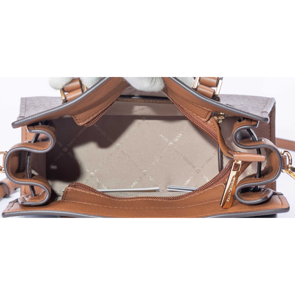 Michael Kors Dark Brown Hamilton Small Satchel