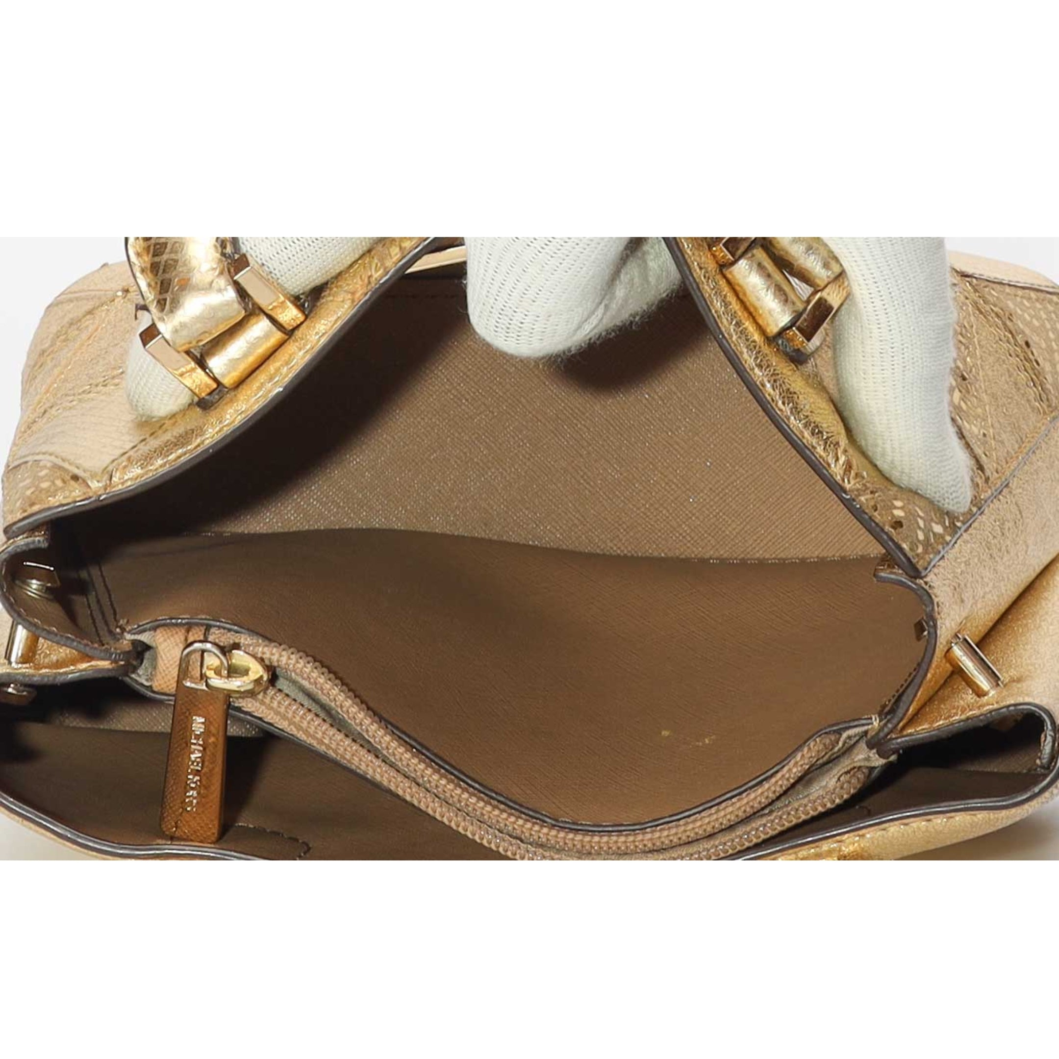 Michael Kors Mercer Metallic Patchwork Satchel