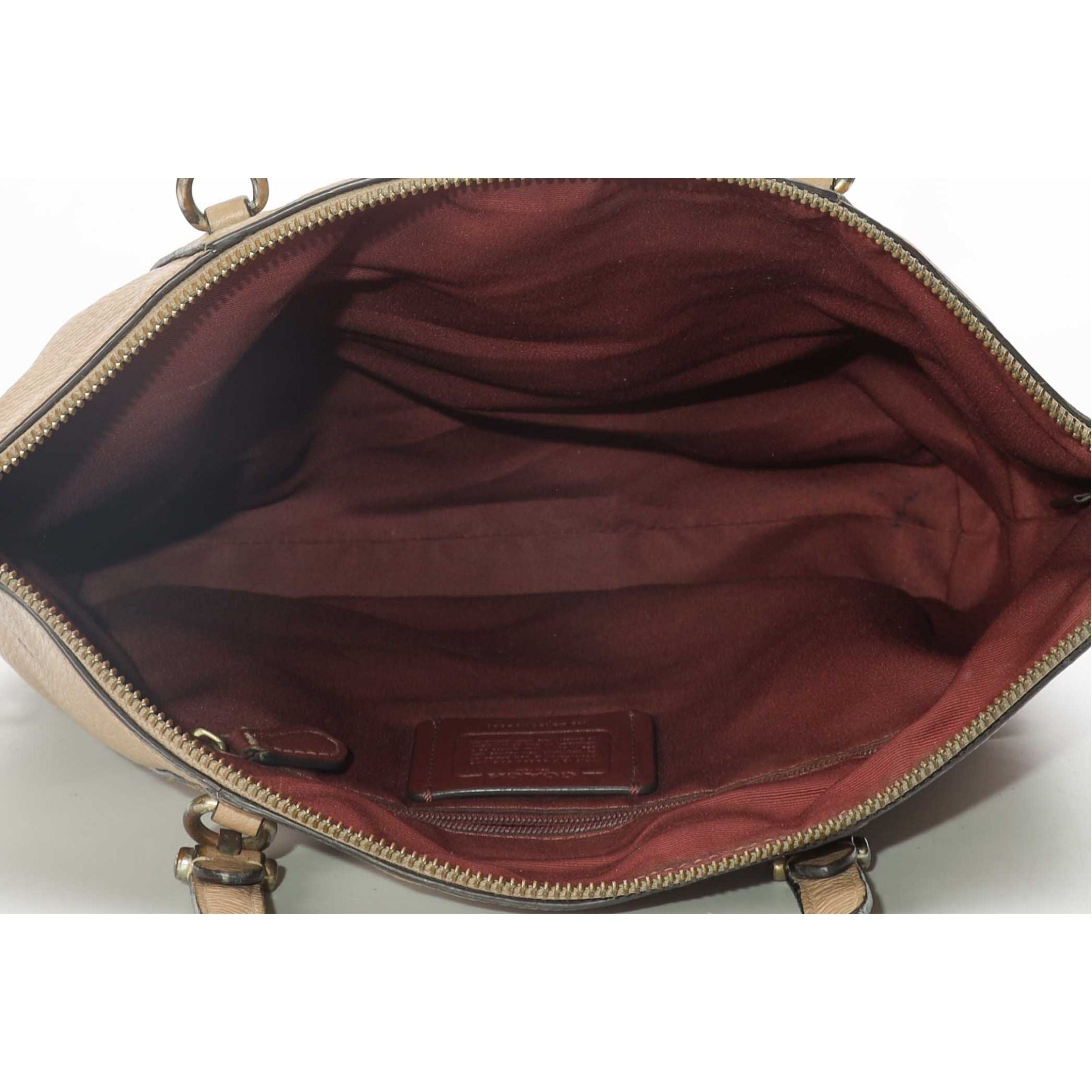 Coach Beige Prairie Satchel