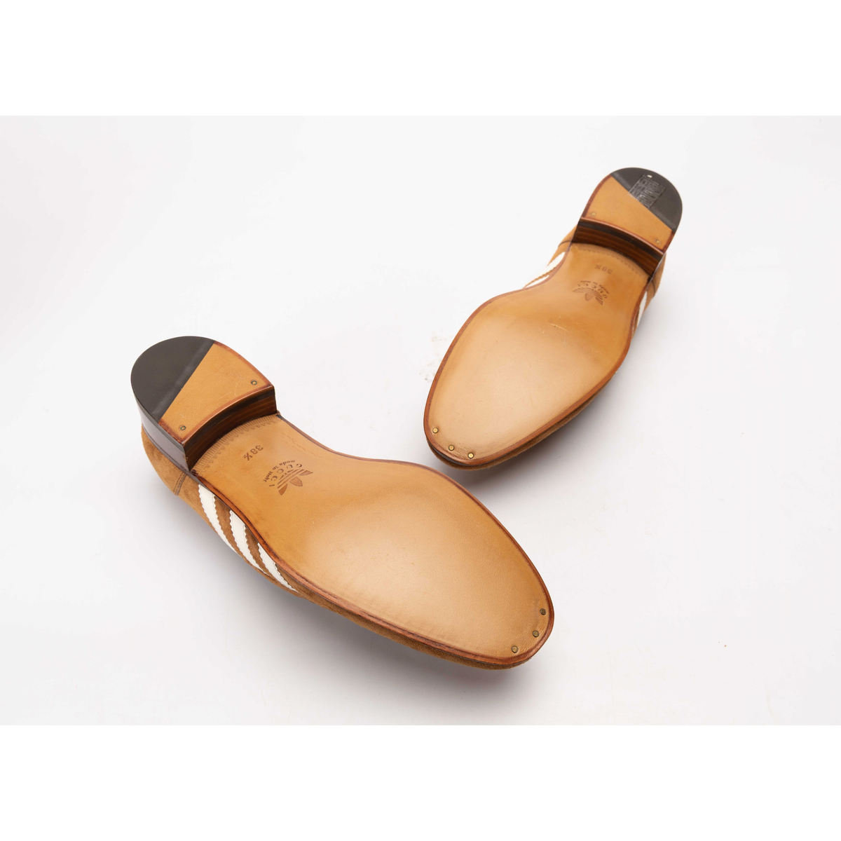 Gucci x Adidas Web Accent Loafers