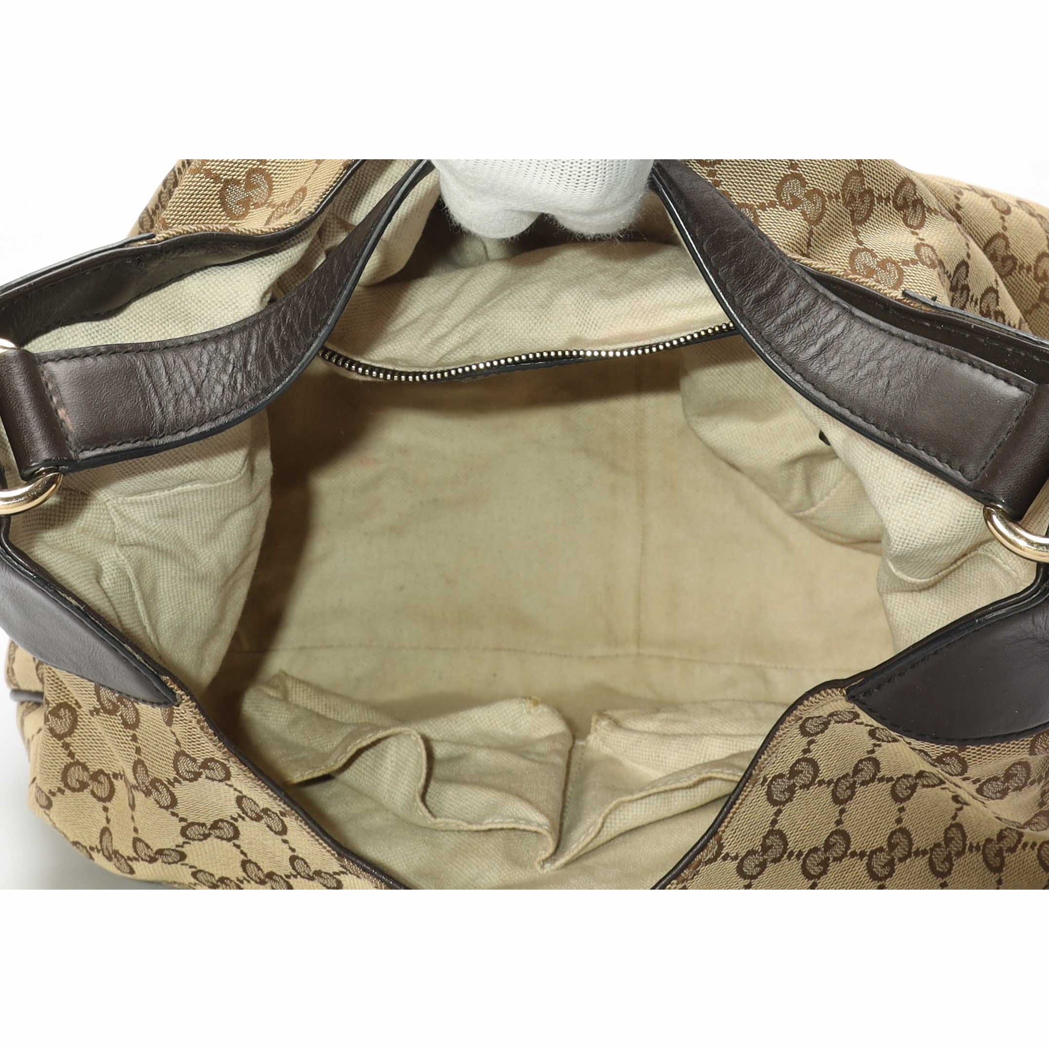 Gucci GG Canvas Emily Original Chain Hobo Bag