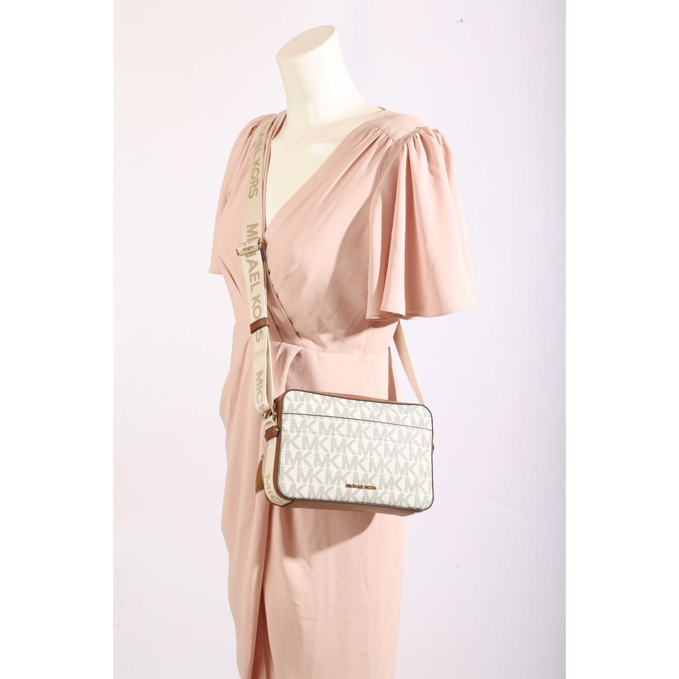 Michael Kors Vanilla Acorn Maeve Crossbody Bag