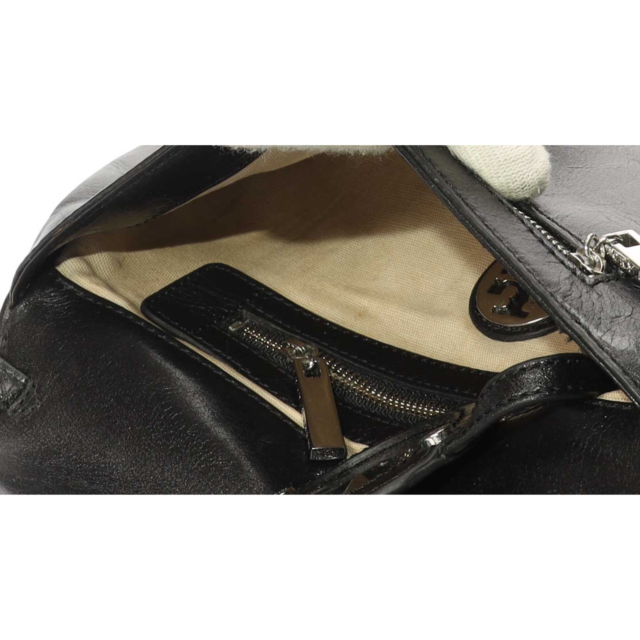 Tory Burch Black Chain Clutch
