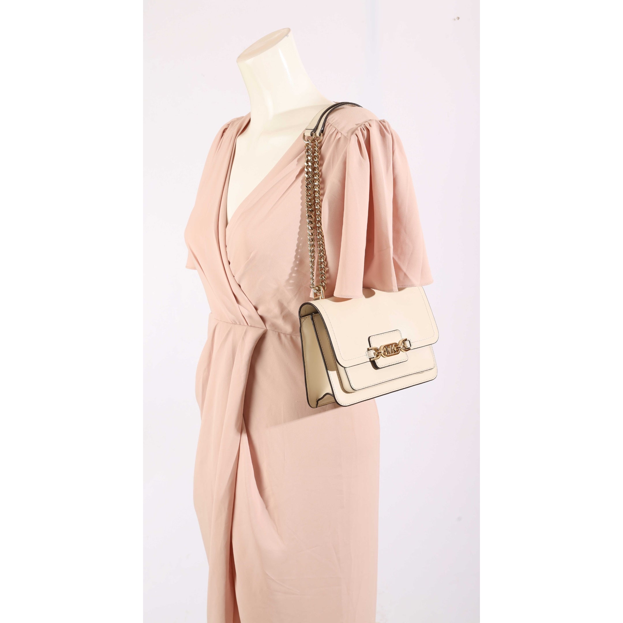 Michael Kors Heather White Shoulder Bag