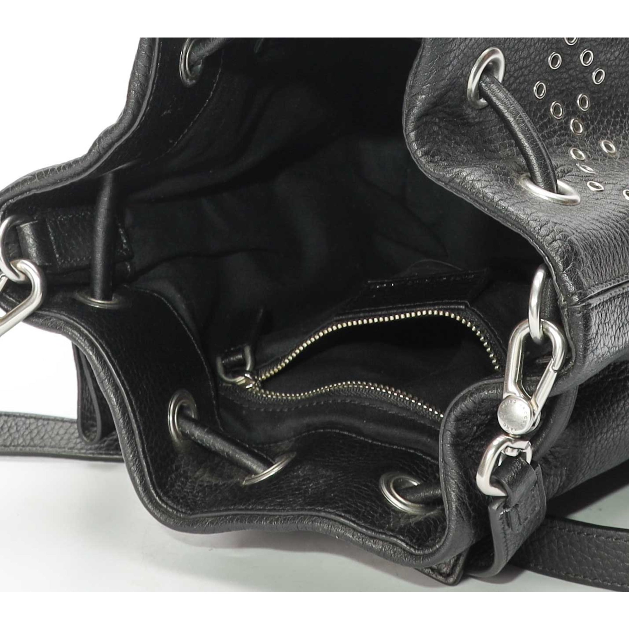 Marc Jacobs Black Studded Bucket Bag