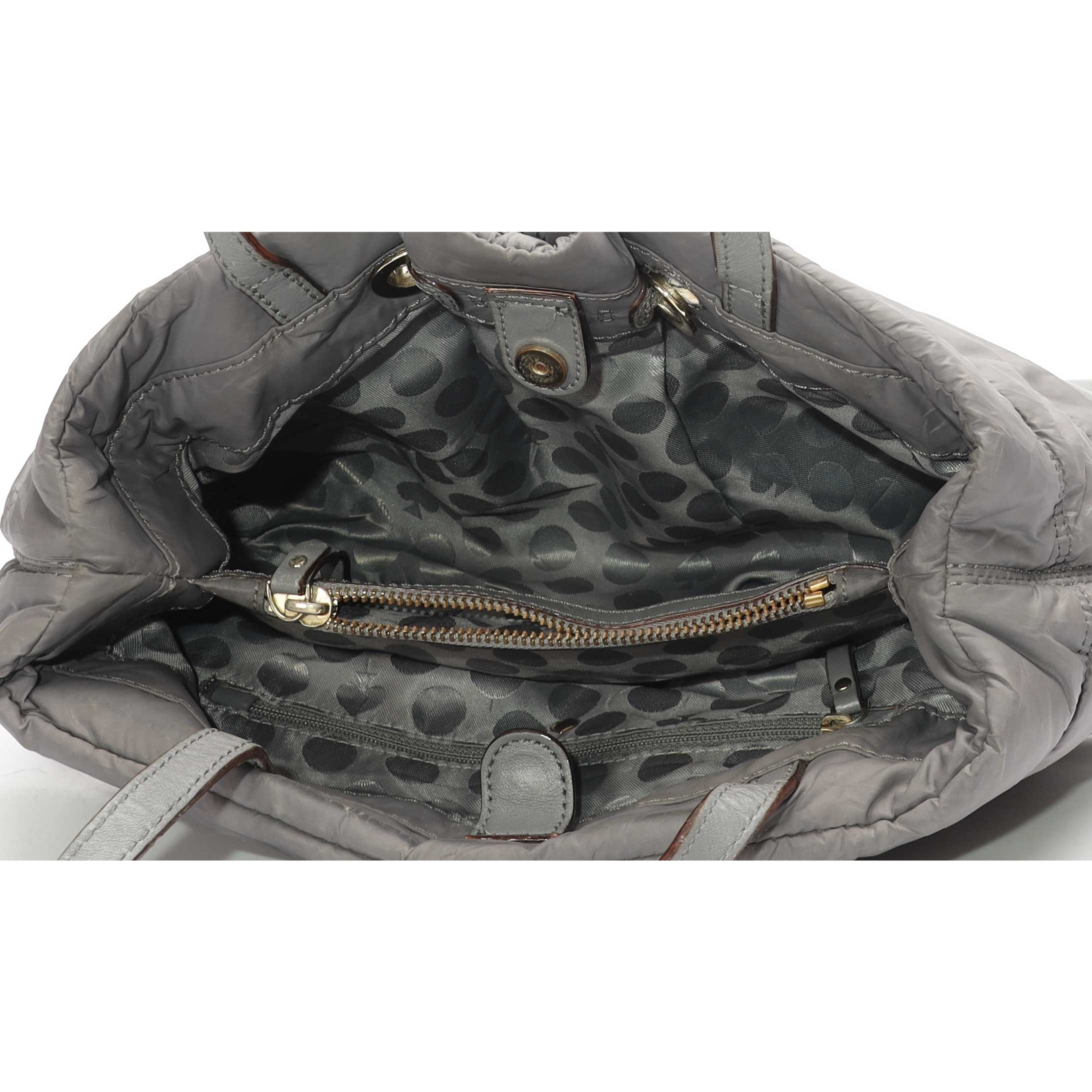 Kate Spade Grey Puffed Bow Shoulder Bag