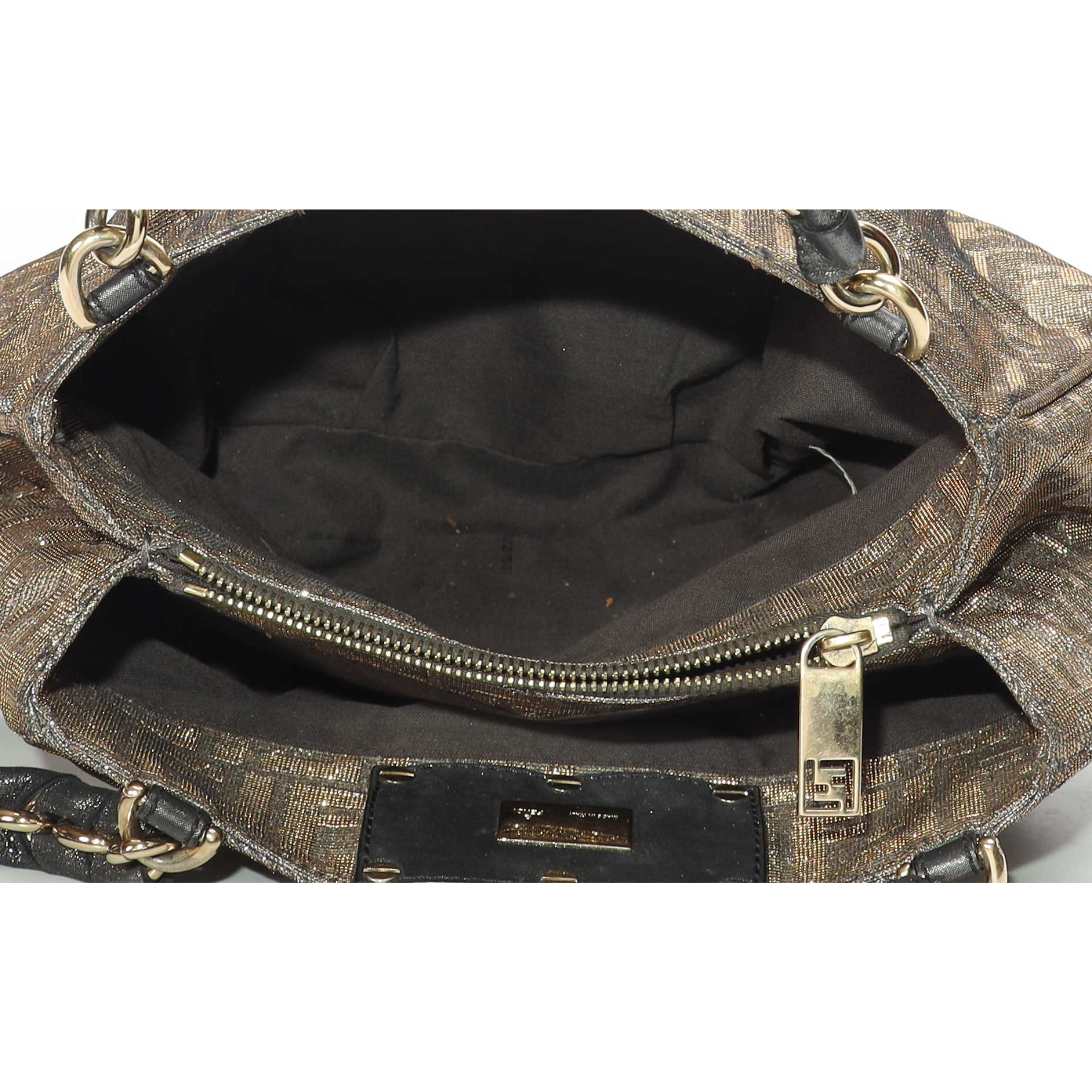 Fendi Zucca Canvas Mia Shoulder Bag