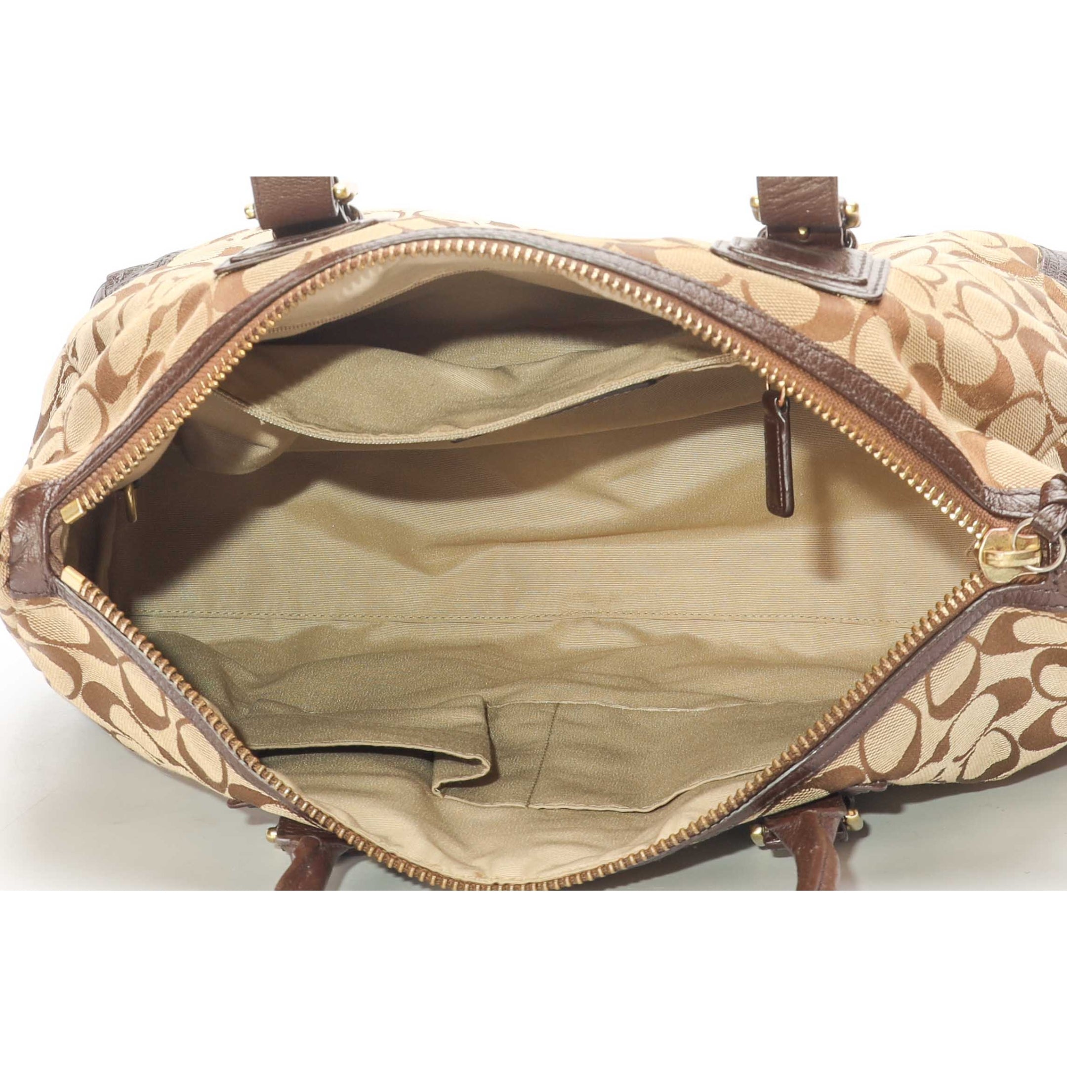 Coach Brown Carryall Boston Tote