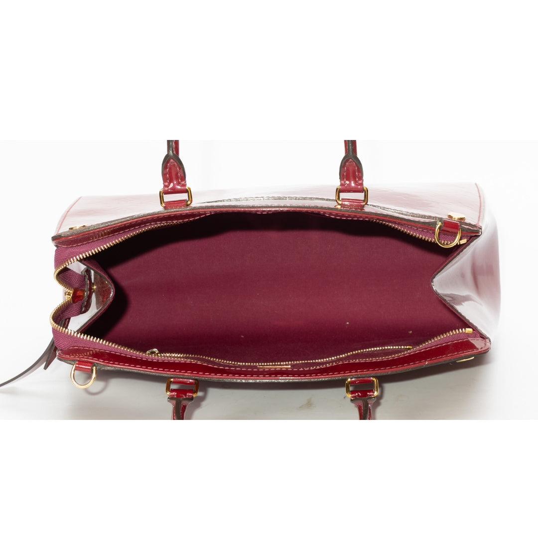 Louis Vuitton Griotte Vernis Brea MM Satchel