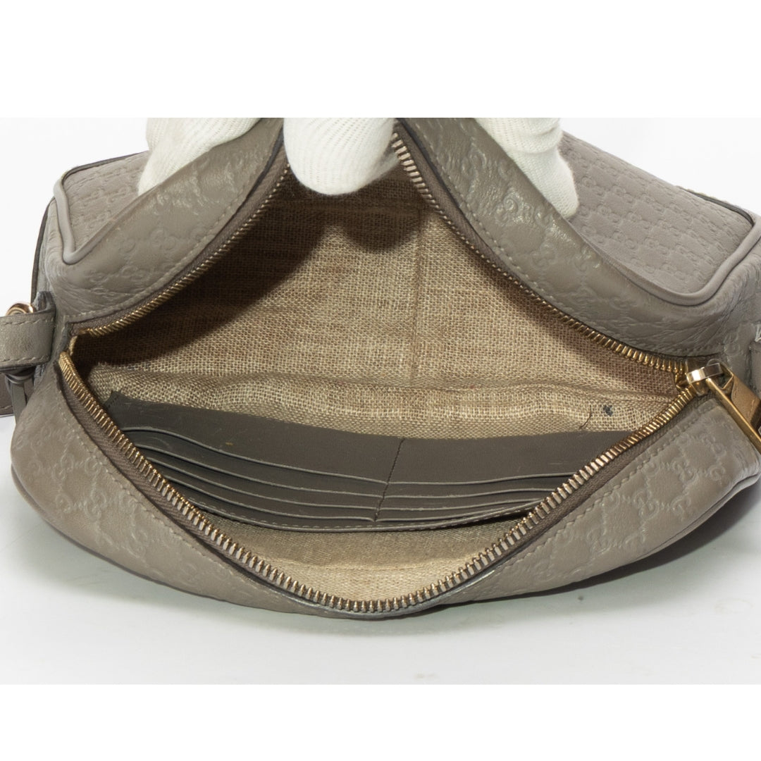 Gucci Guccissima Mini Bree Grey Messenger Bag