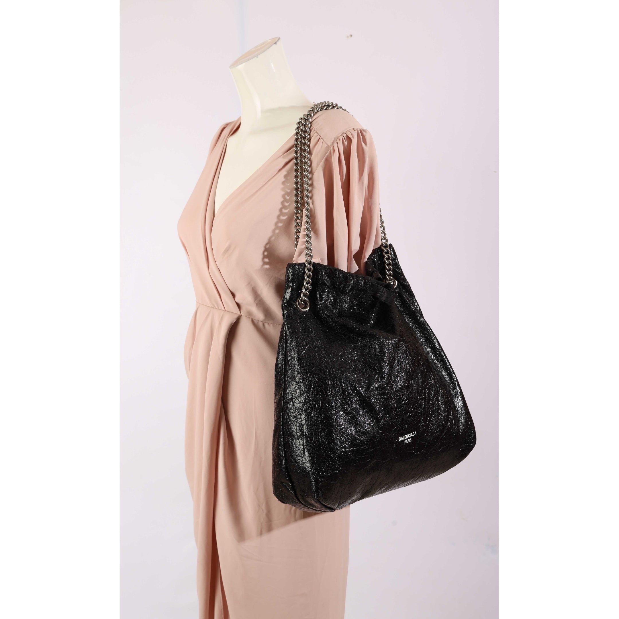 Balenciaga Crush Black Tote