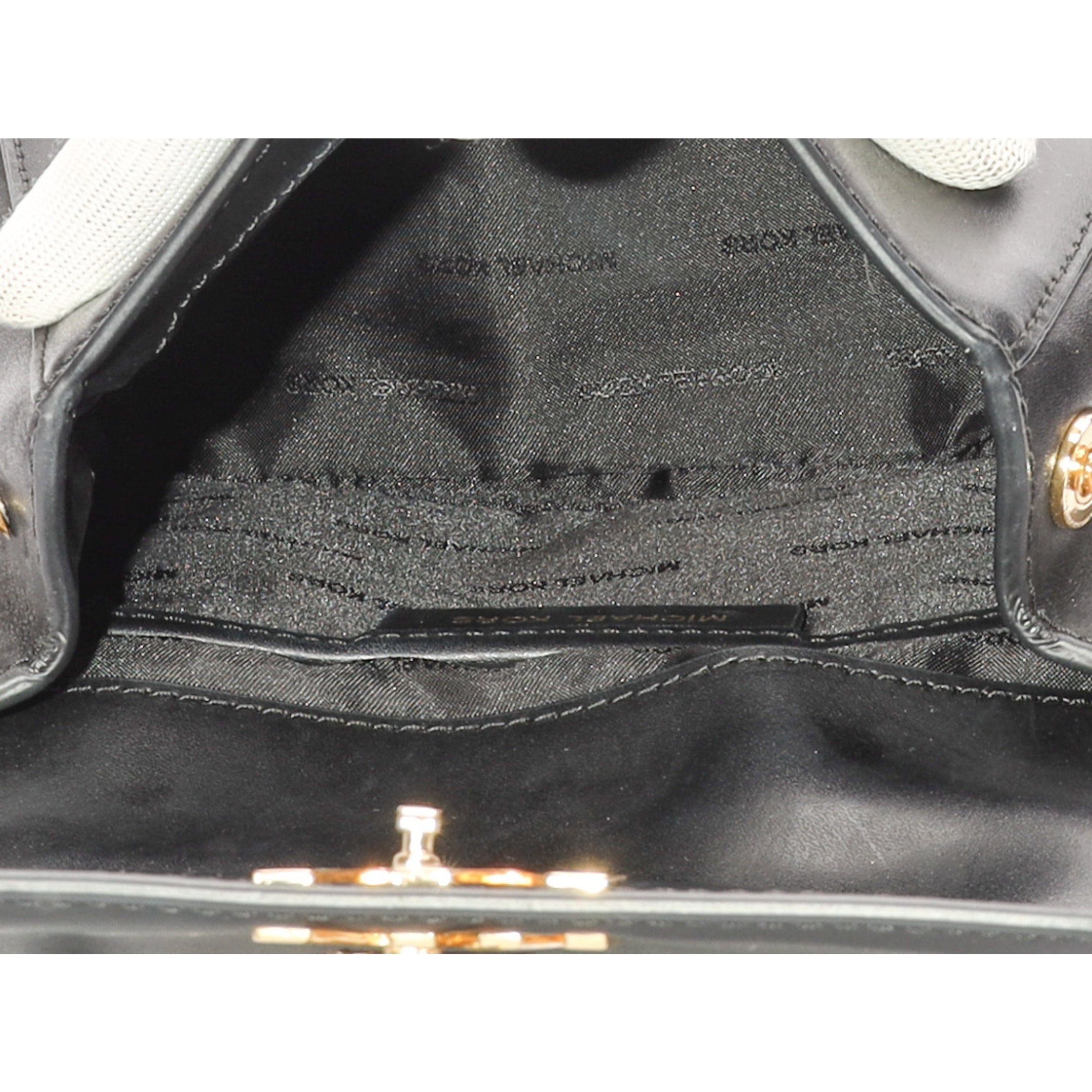 Michael Kors Mott Medium Black Convertible Satchel