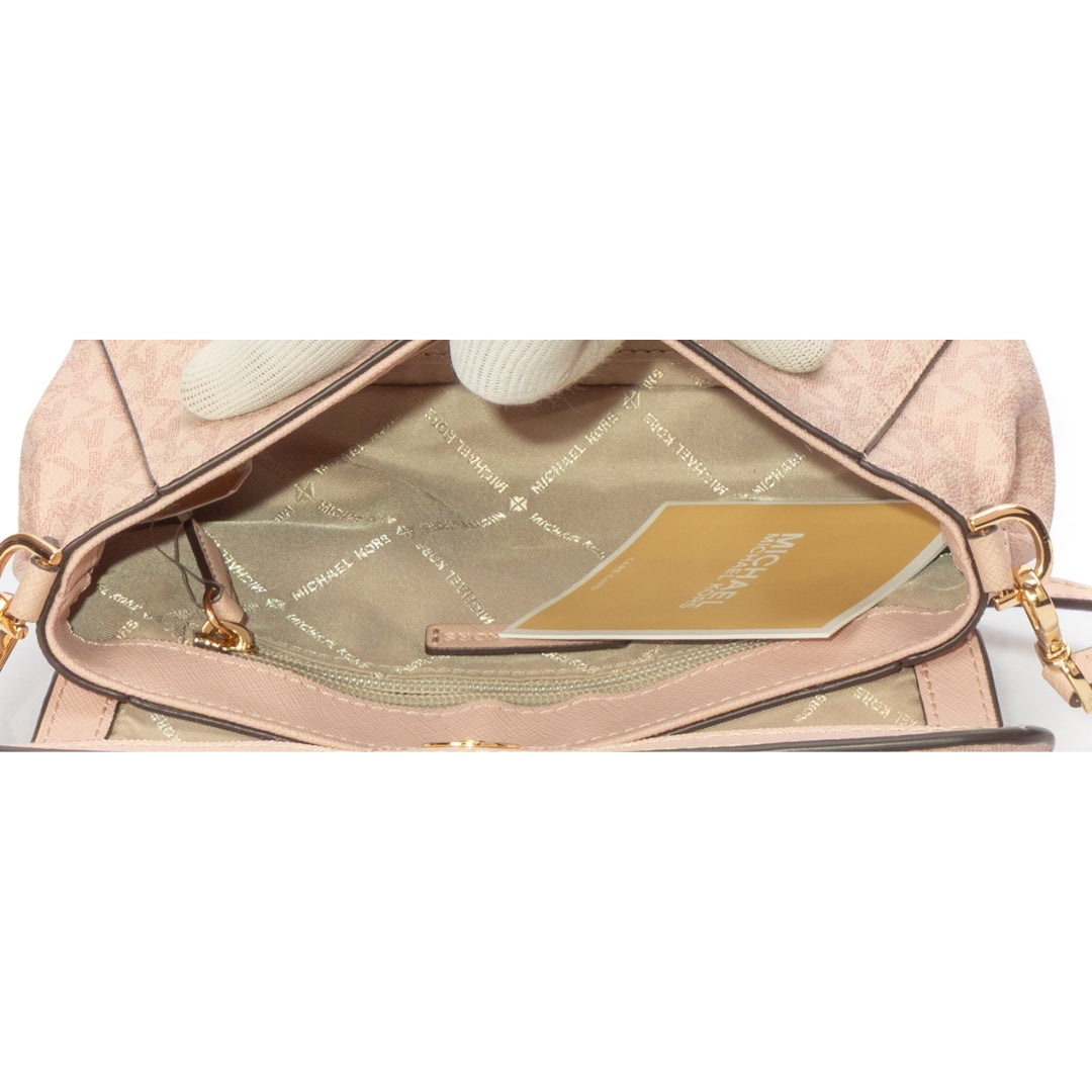 Michael Kors Pink Logo Convertible Crossbody Bag