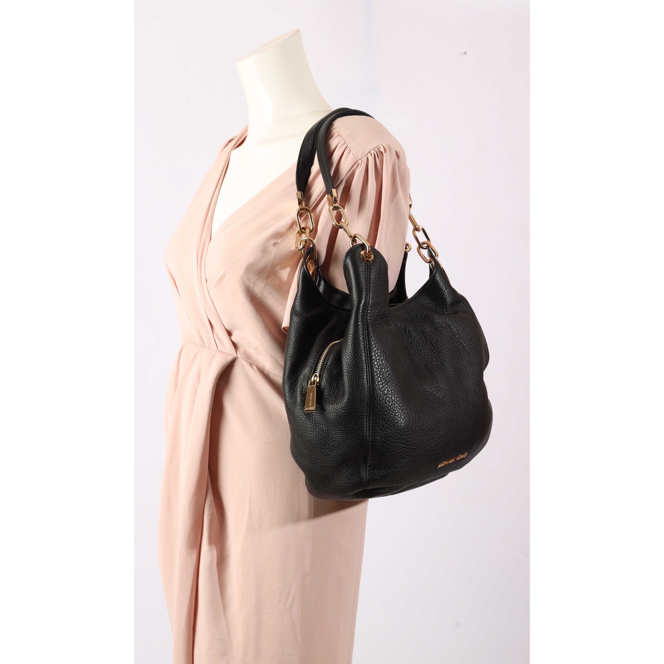 Michael Kors Lillie Large Black Hobo Bag