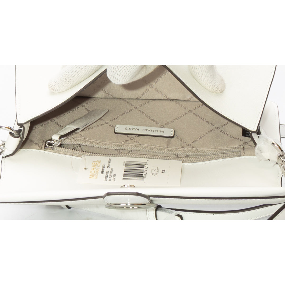 Michael Kors Greenwich White Convertible Shoulder Bag