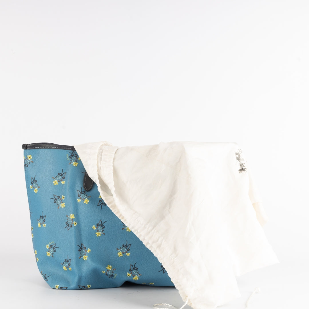 Coach Floral Bow Print City Tote