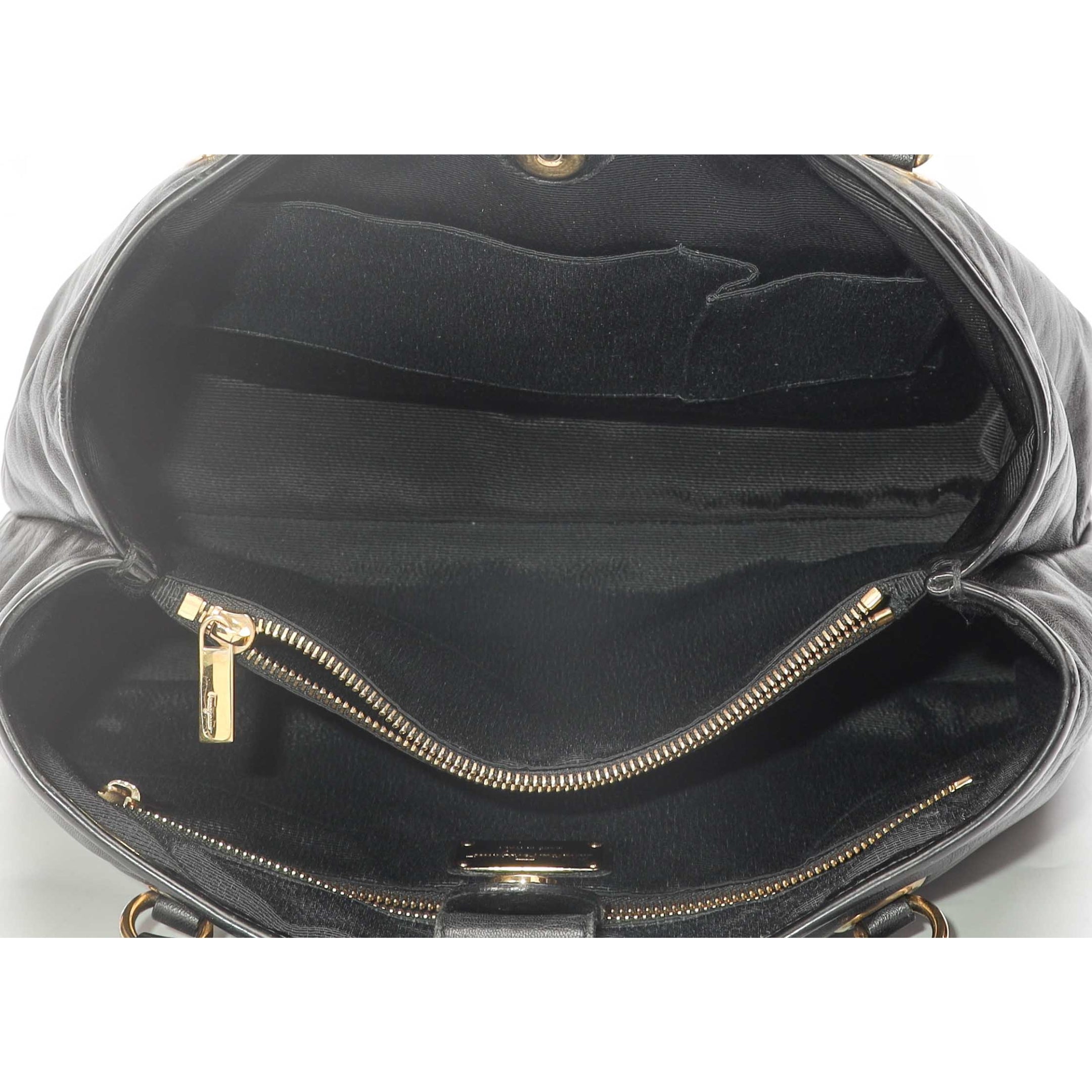 Salvatore Ferragamo Black Vera Tote