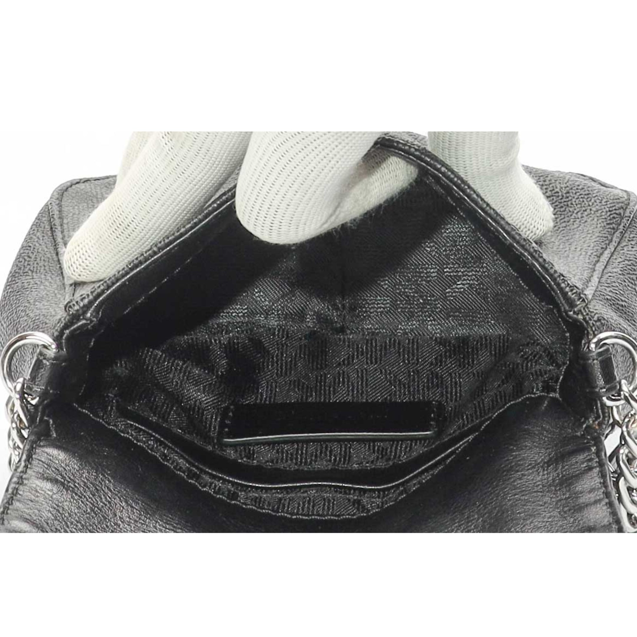 Michael Kors Black Fulton Logo Cross Body Bag