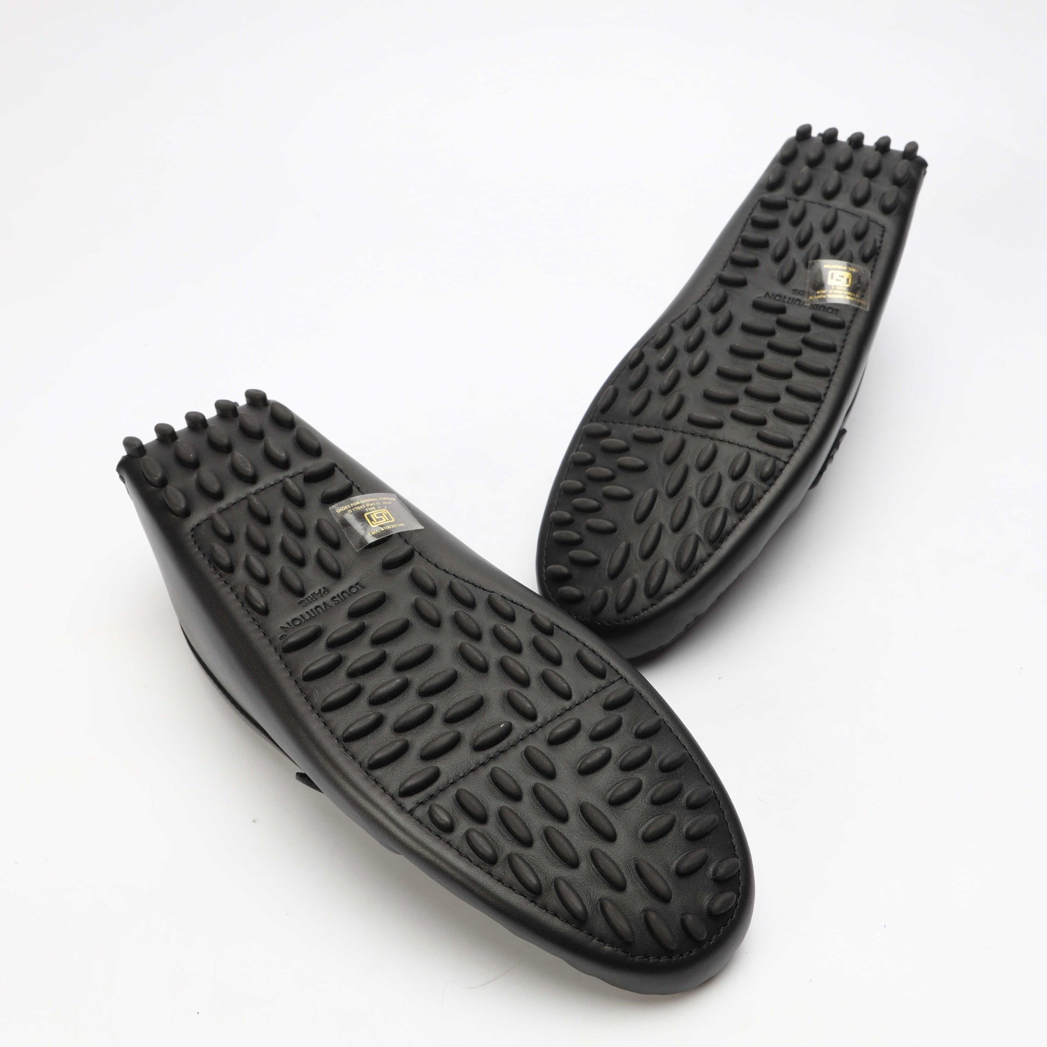 Louis Vuitton Black Silverstone Moccasin