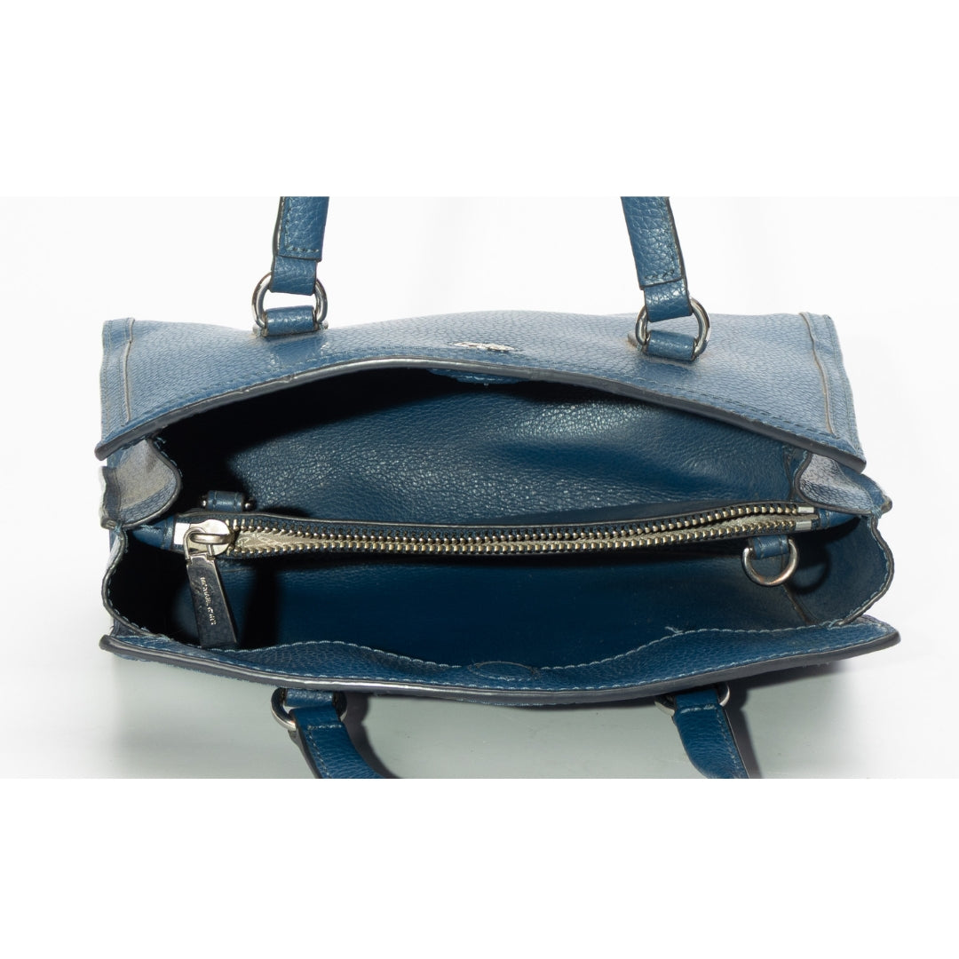 Michael Kors Chantal Pebbled Leather Satchel Bag