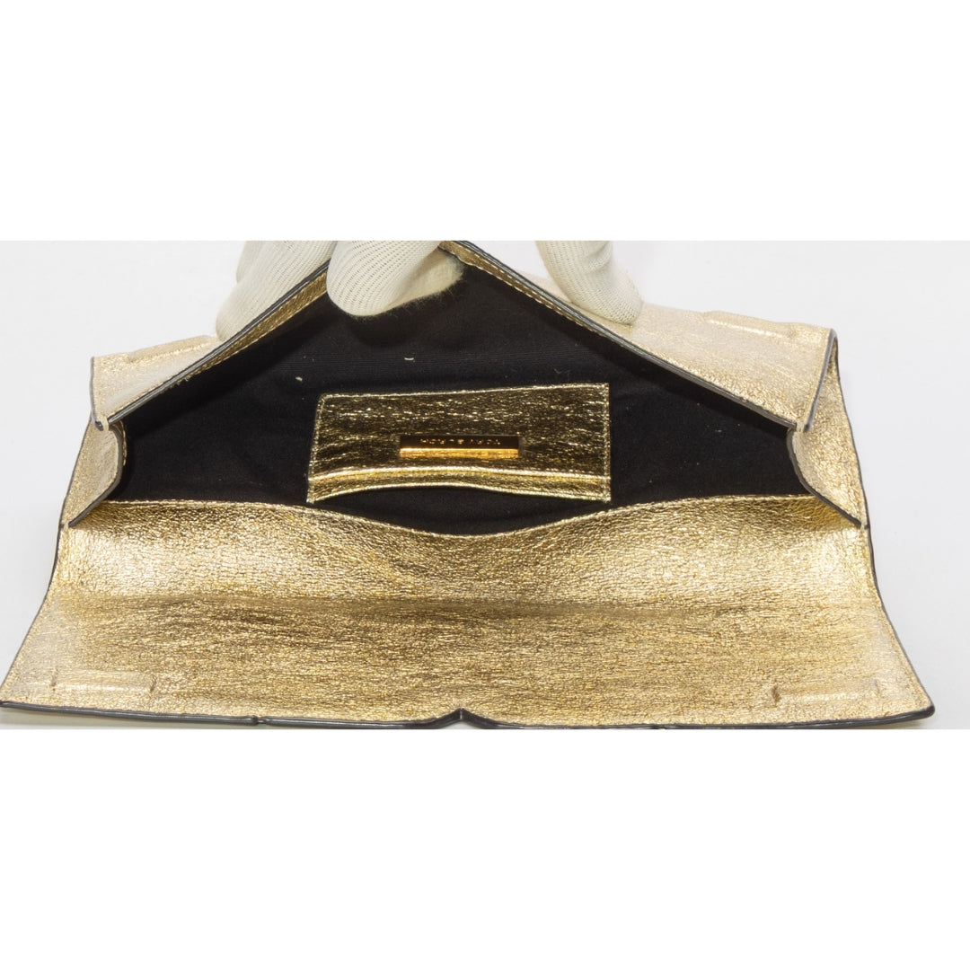 Tory Burch Metallic Gold Clutch