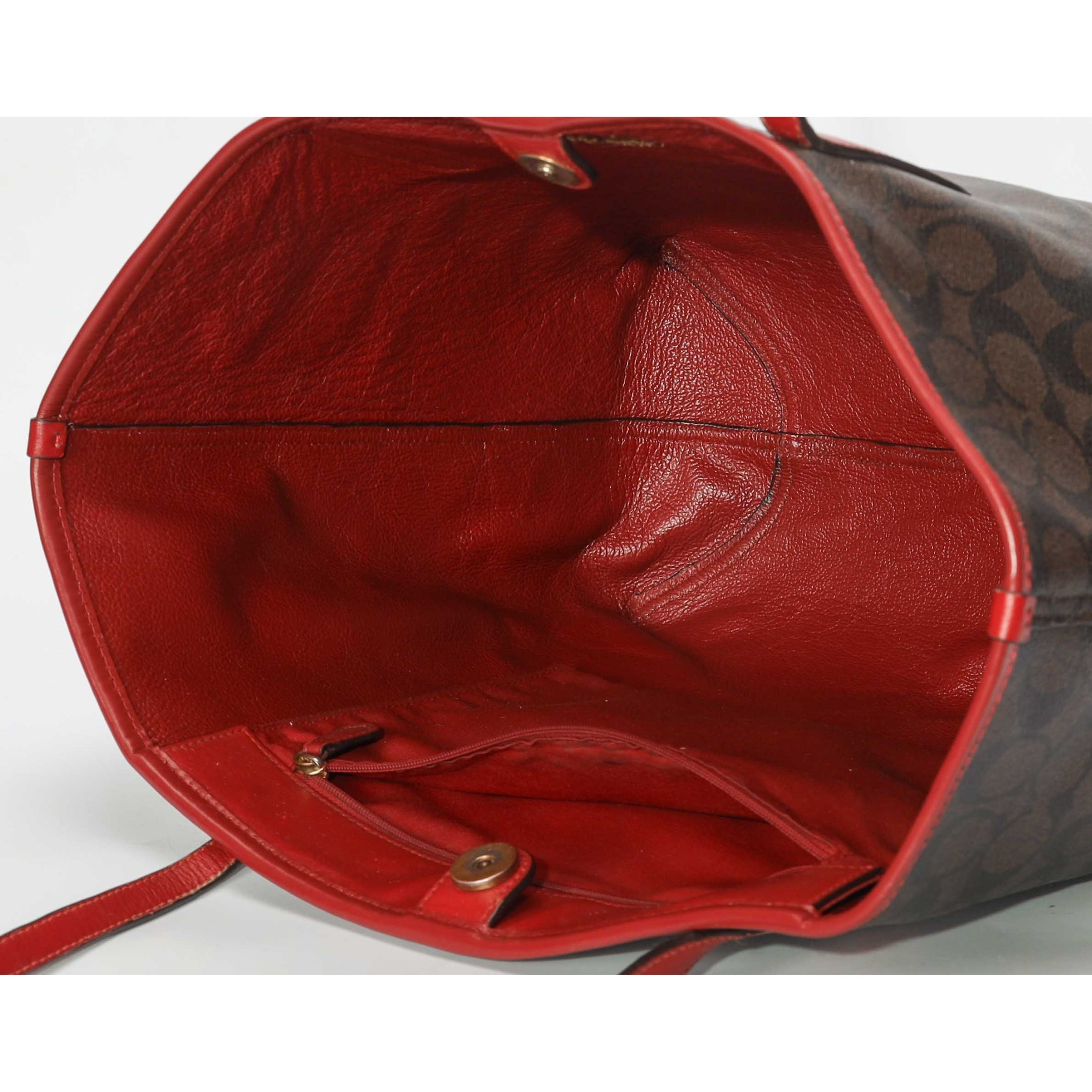 Coach City Textured Logo Tote Bag