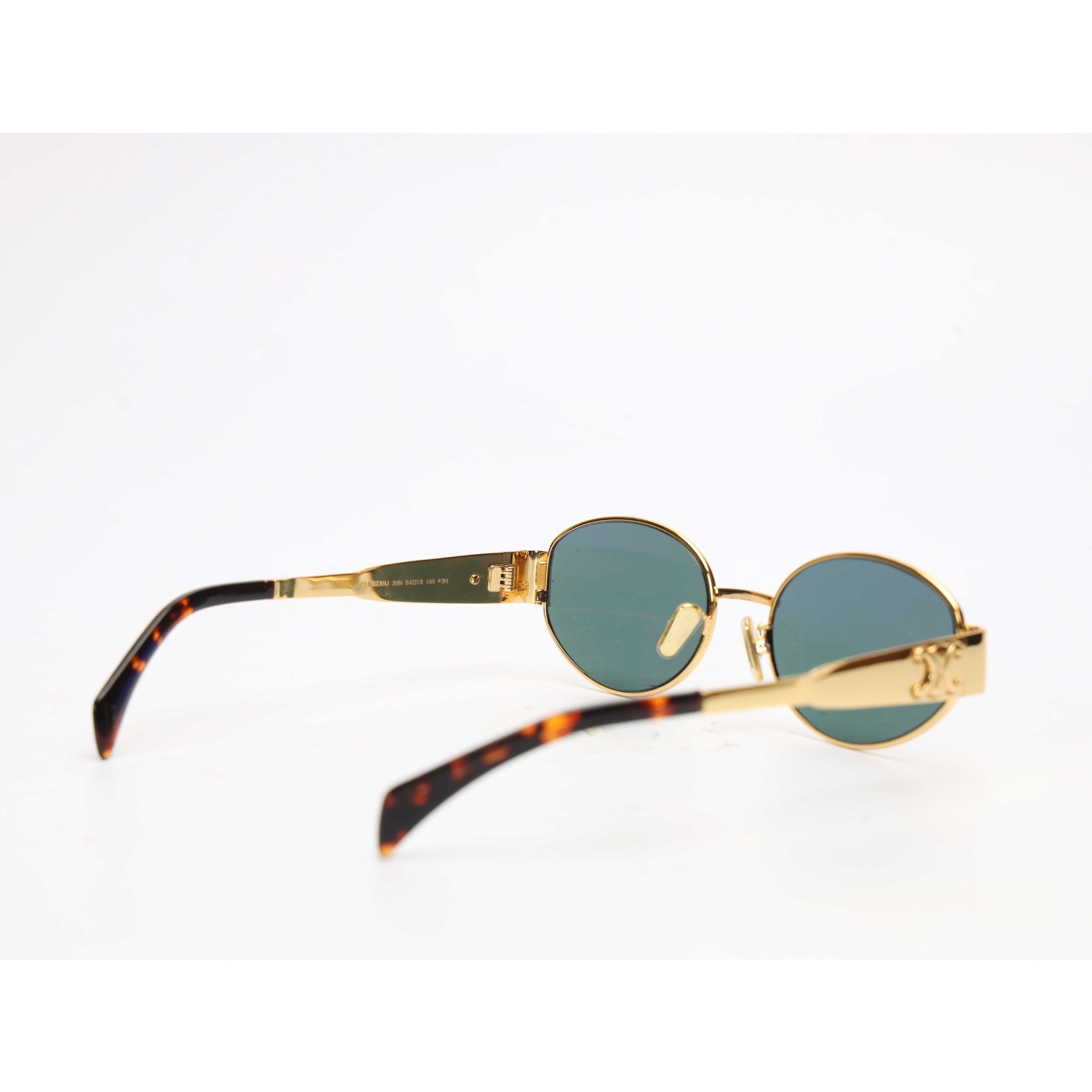 Celine Triomphe Metal Oval Sunglasses