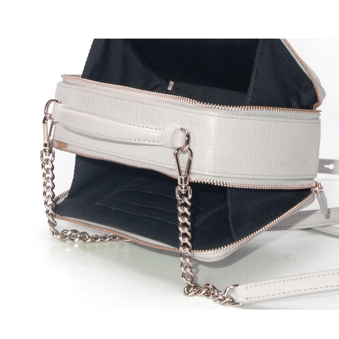 Kate Spade Essential Grey Double-Zip Crossbody Bag