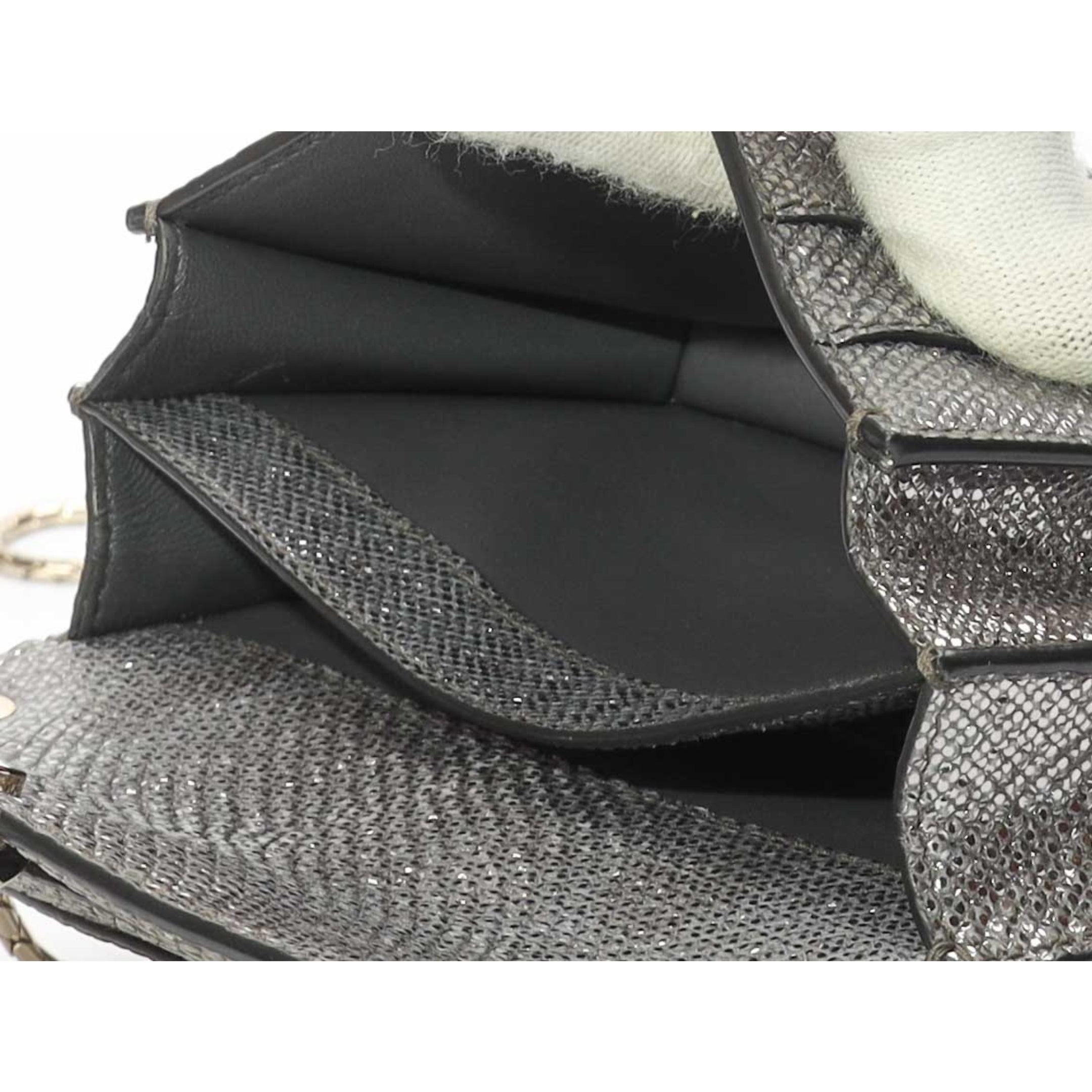 Bvlgari Serpenti Forever Grey Crossbody Mini Bag