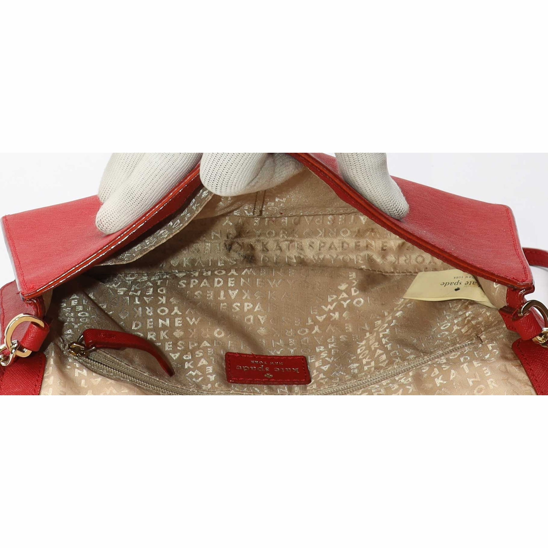 Kate Spade Red Bow Flap Crossbody Bag