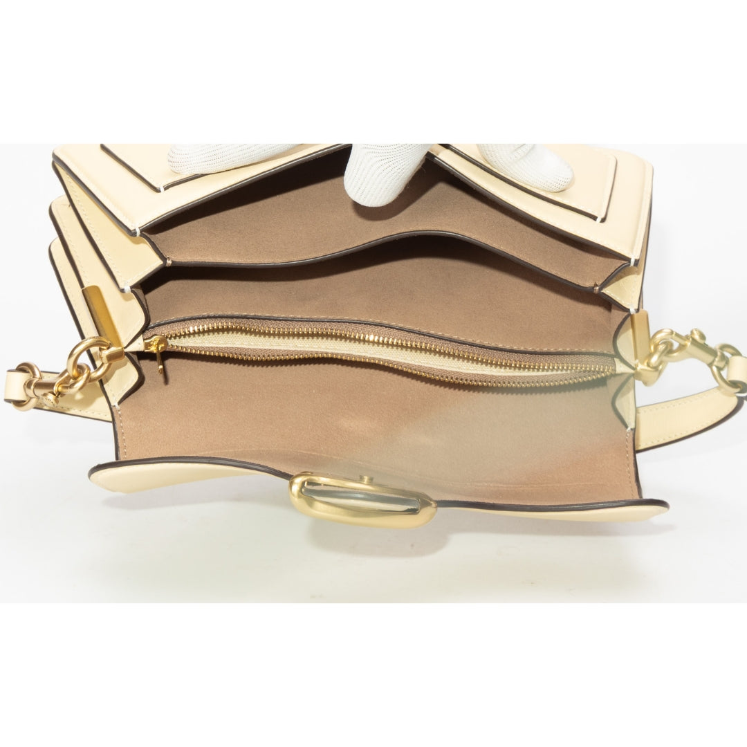 Coach Beige Twisted Tabby Shoulder Bag