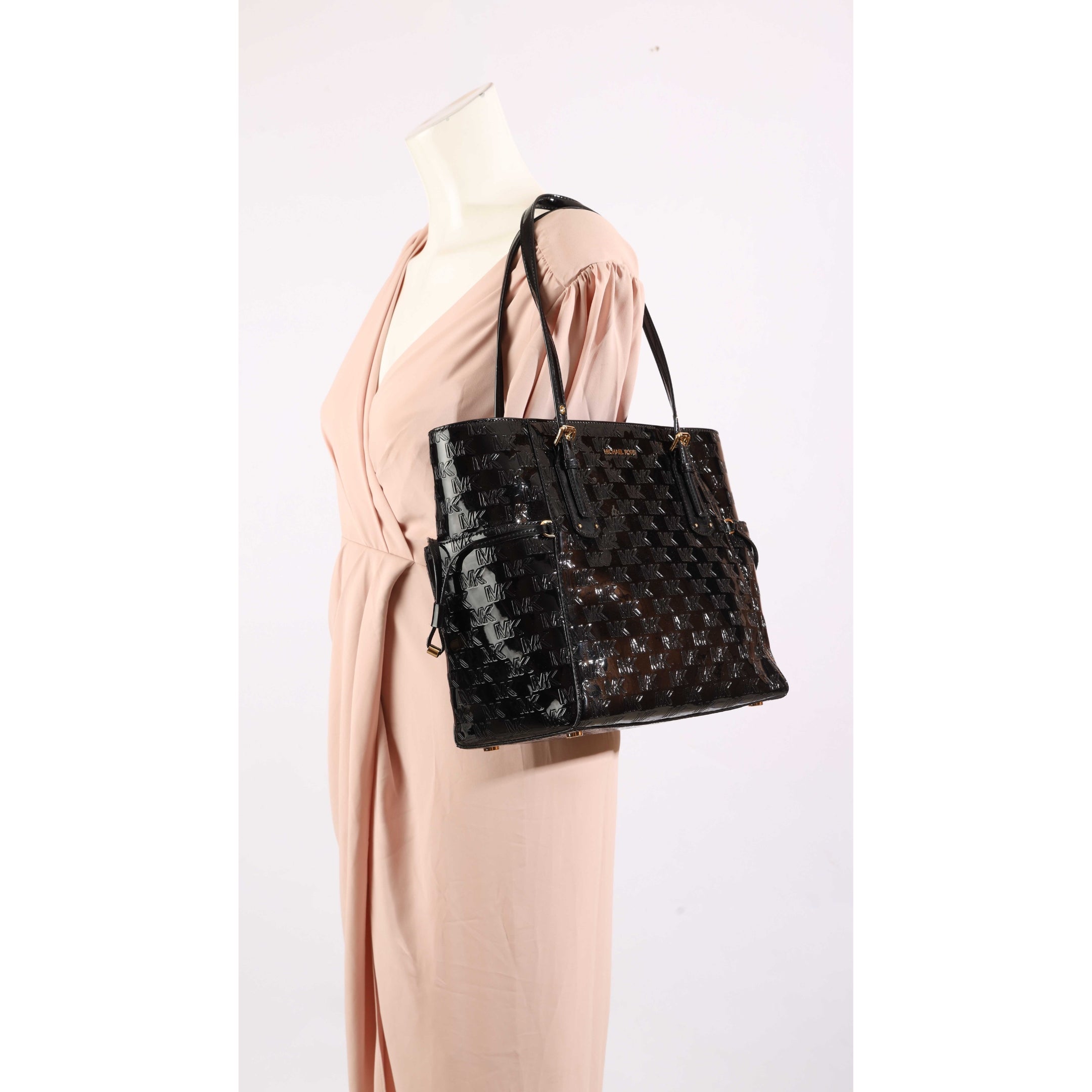 Michael Kors Voyager Logo Debossed Tote
