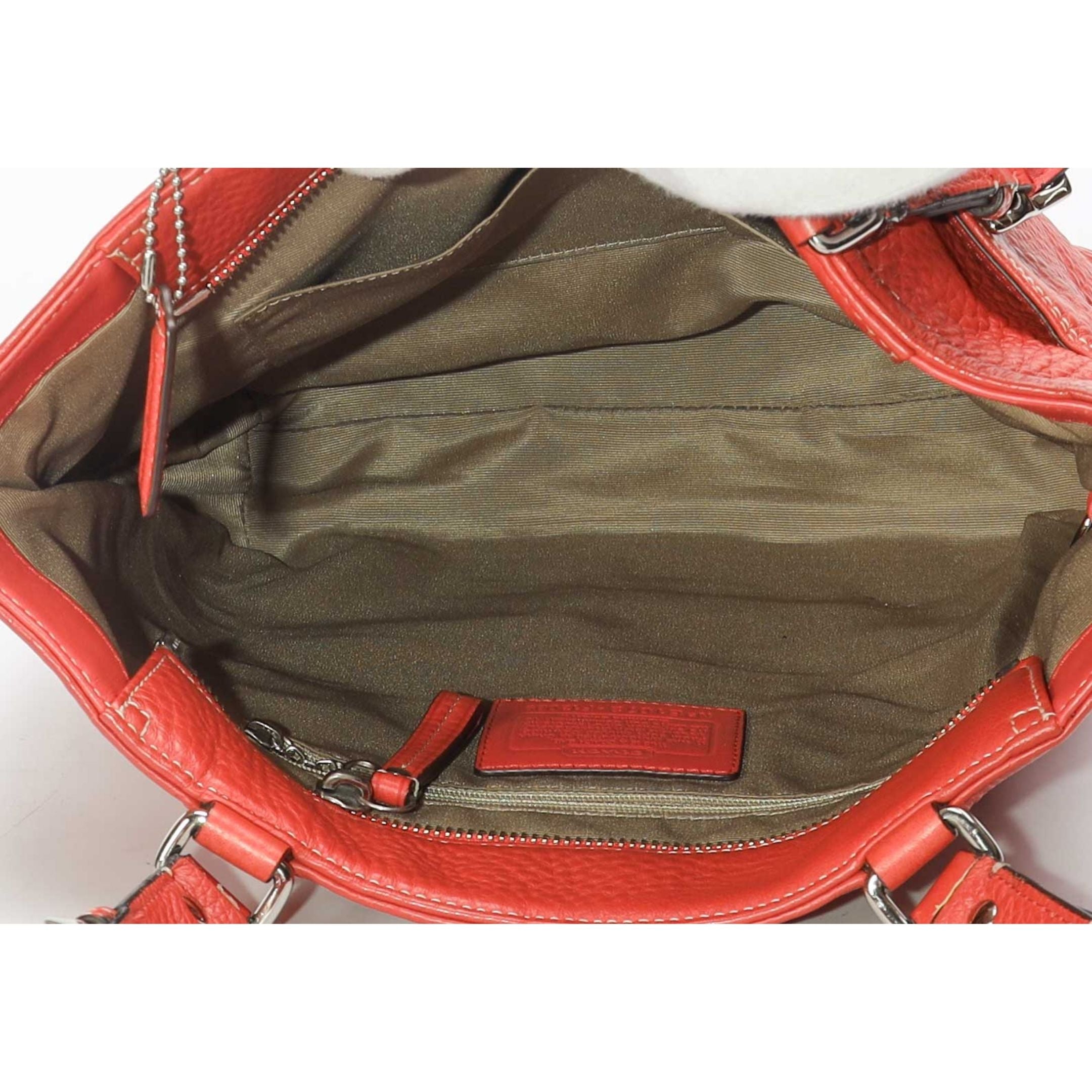 Coach Solid Red Hamilton Tote Bag