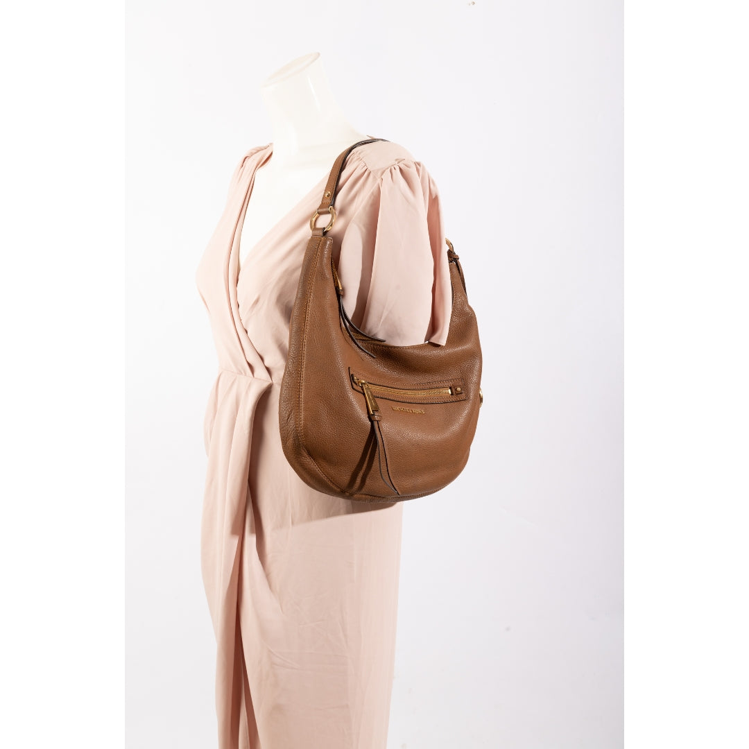 Michael Kors Rhea Brown Hobo Bag