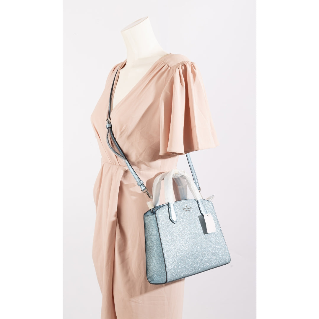 Kate Spade Blue Glitter Tinsel Satchel