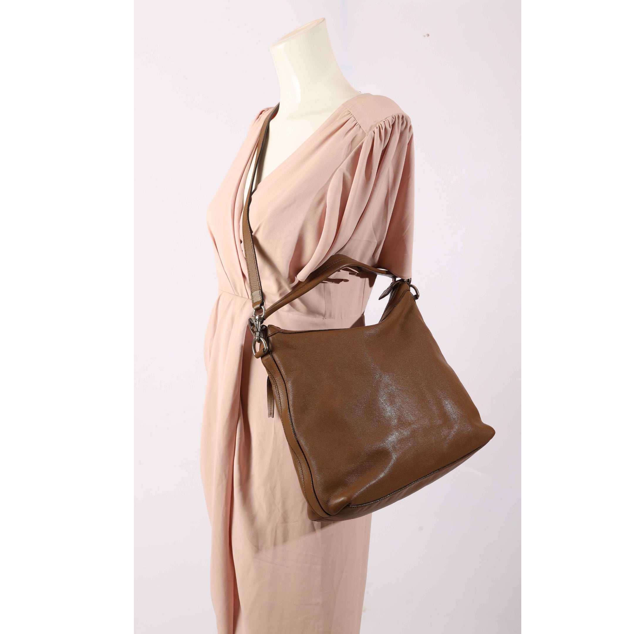 Gucci Brown Miss GG Convertible Hobo Bag