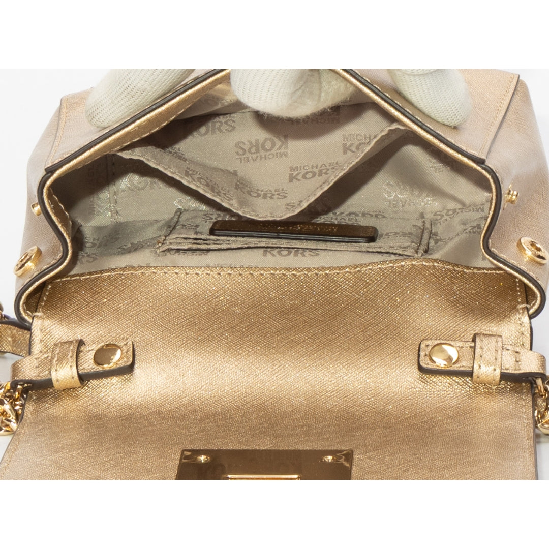 Michael Kors Tina Gold Crossbody Bag