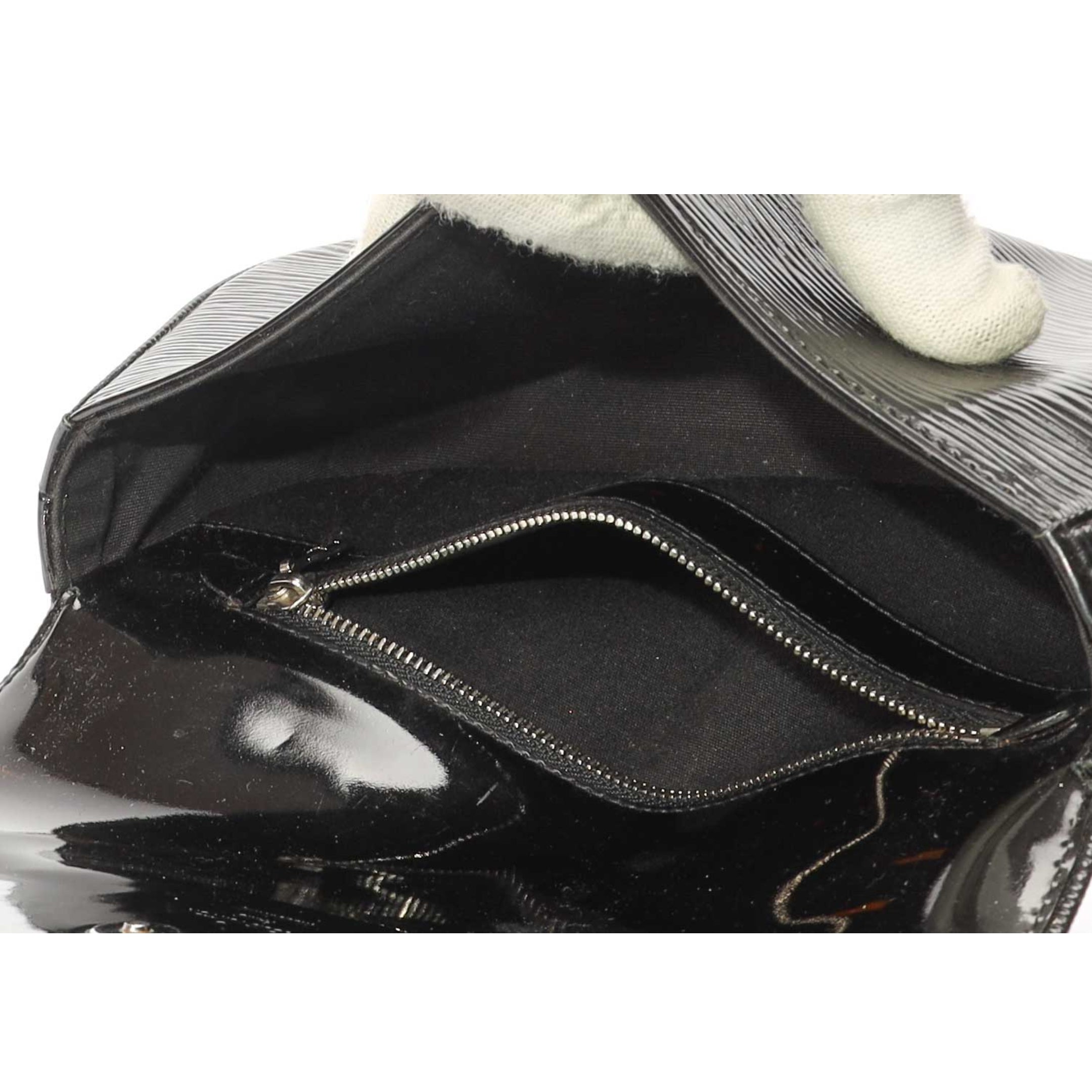 Louis Vuitton Black Electric Epi Leather Sobe Clutch