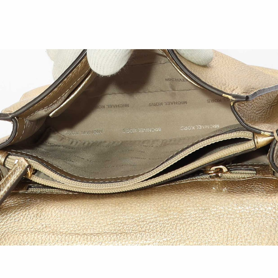 Michael Kors Gold Metallic Chain Shoulder Bag