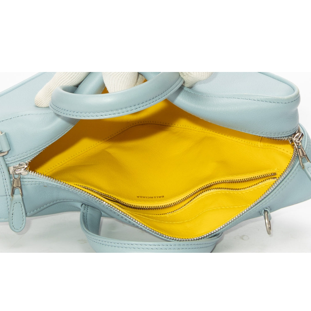 Balenciaga Blue Duffle Triangle Crossbody Bag