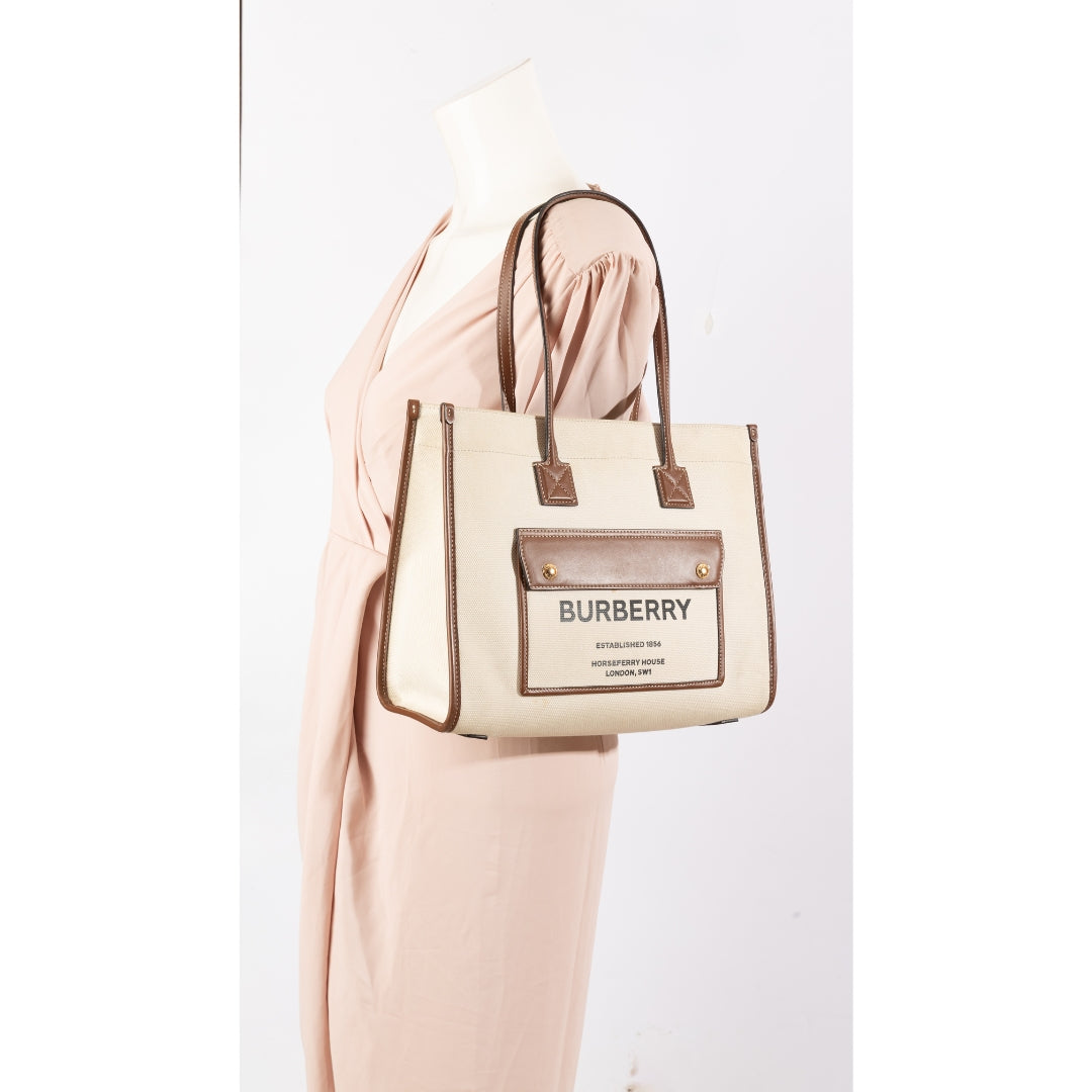 Burberry Cream Freya Tote